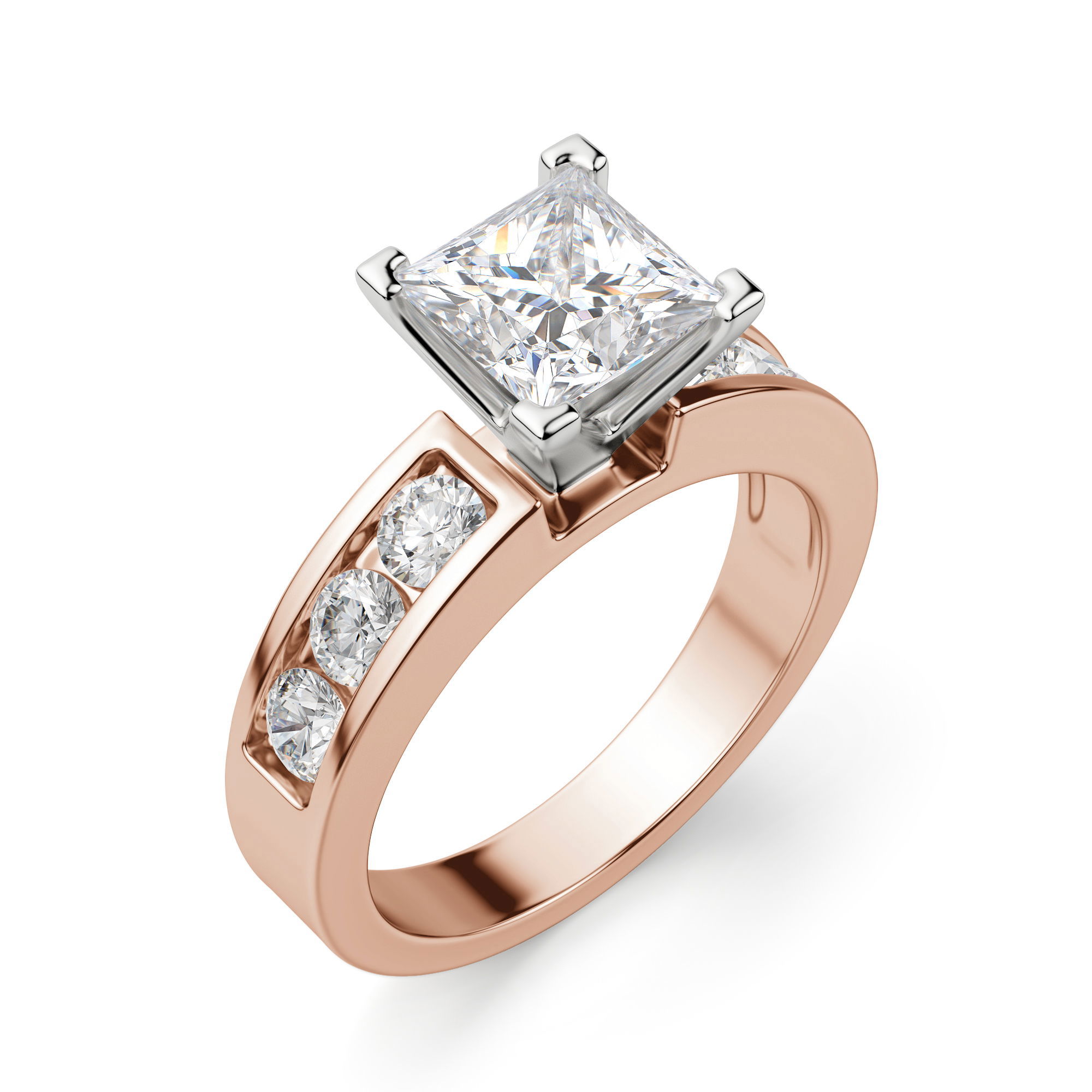 Diamond Diva Princess Cut Engagement Ring