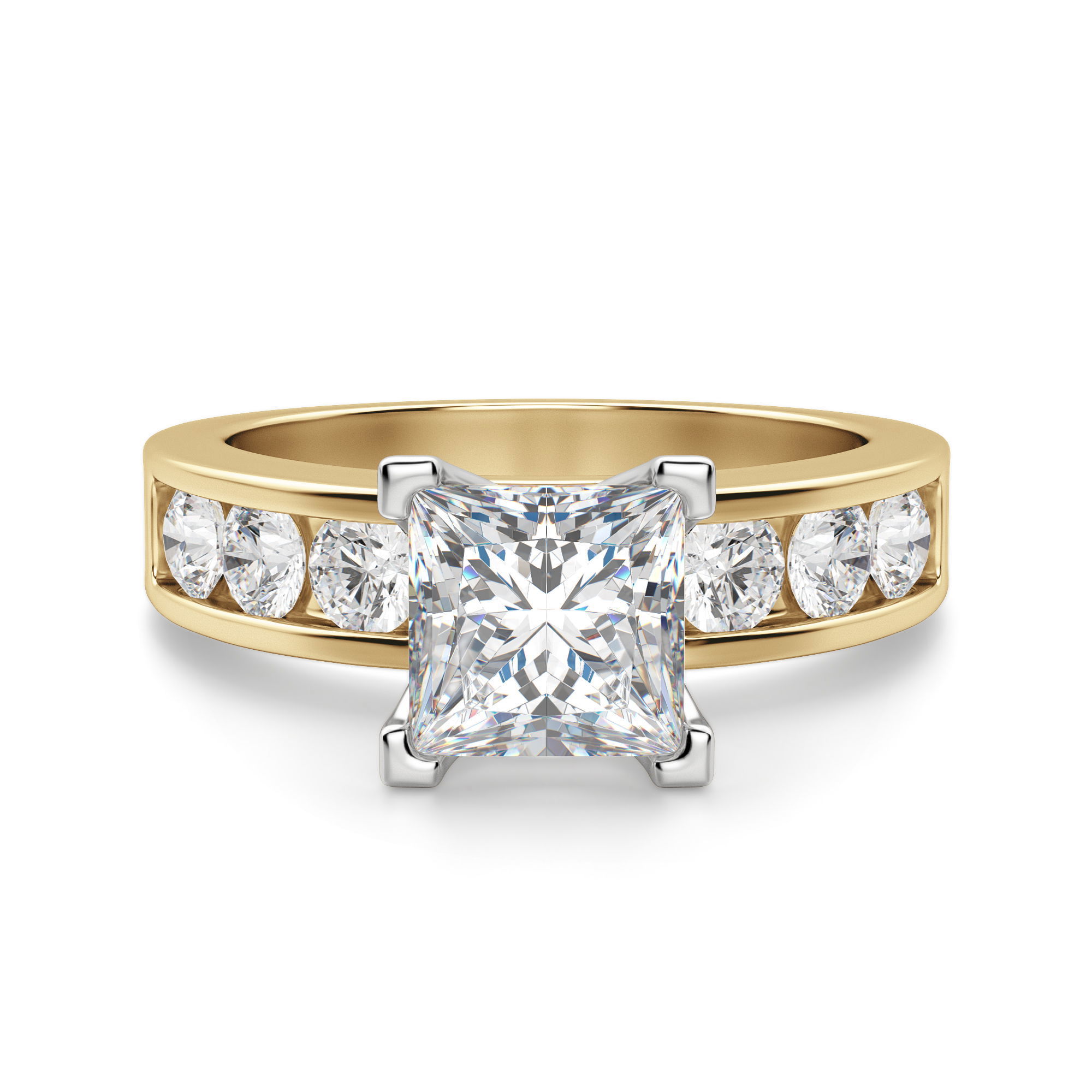 Diamond Diva Princess Cut Engagement Ring