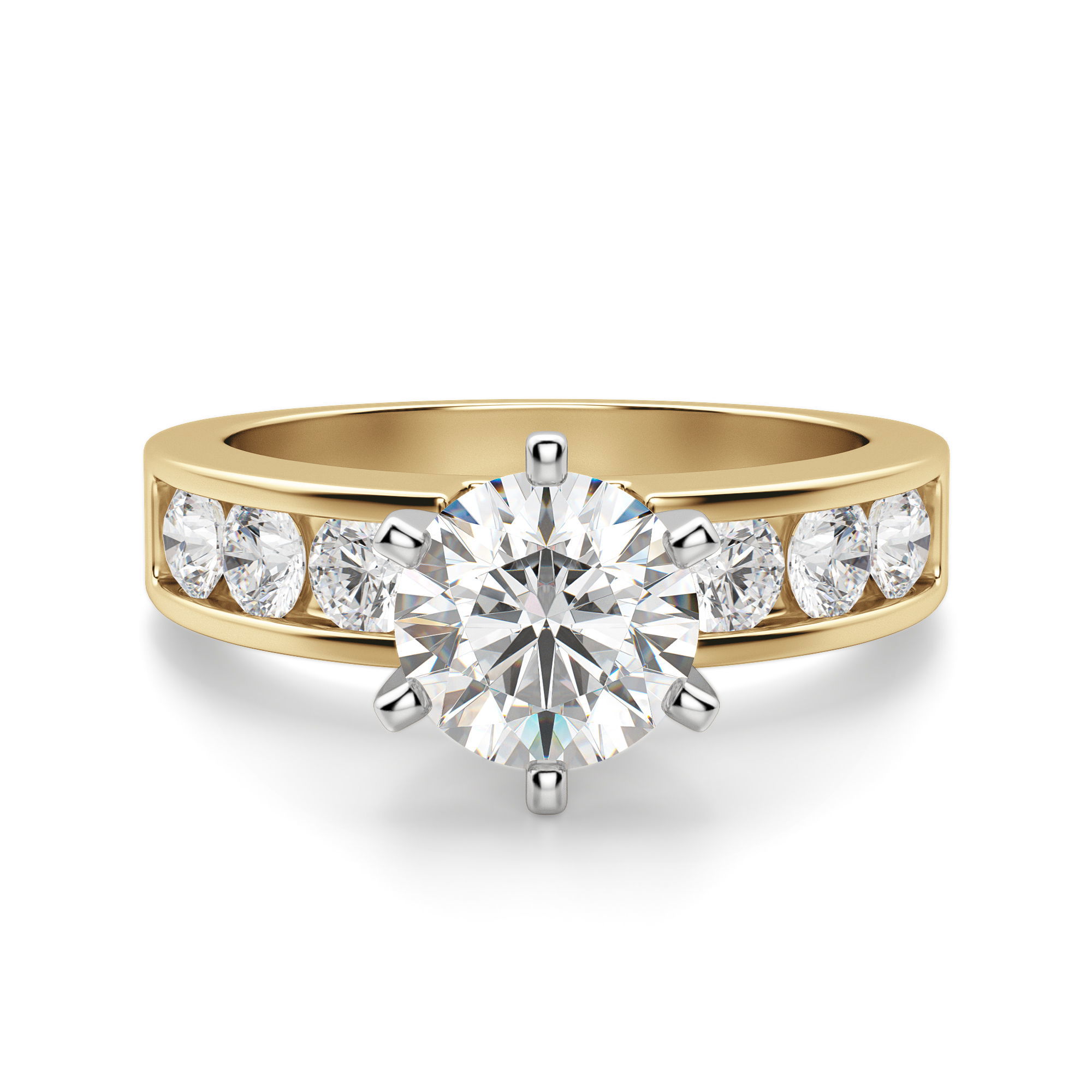 Diamond Diva Round Cut Engagement Ring