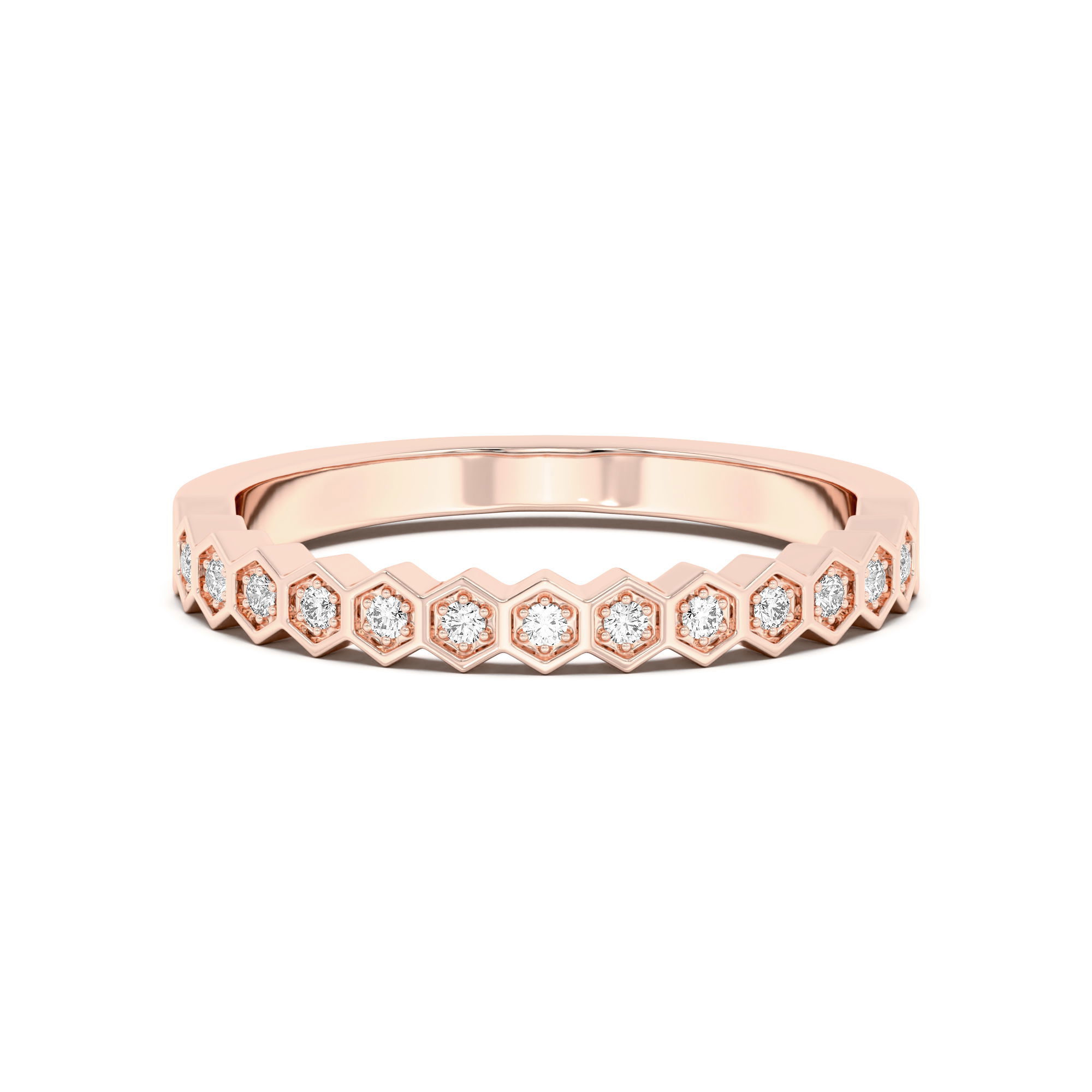 Hexagon Wedding Band