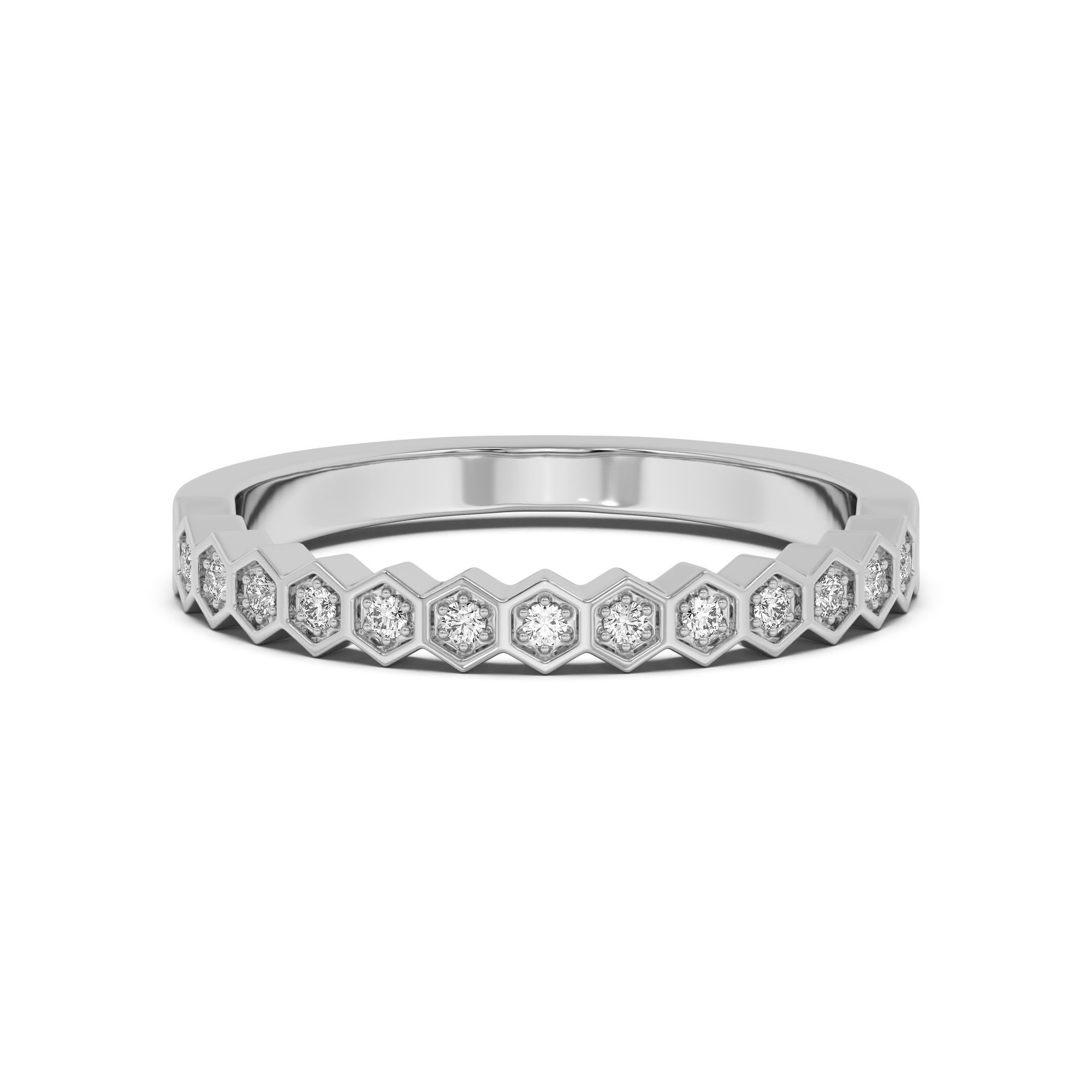 Hexagon Wedding Band