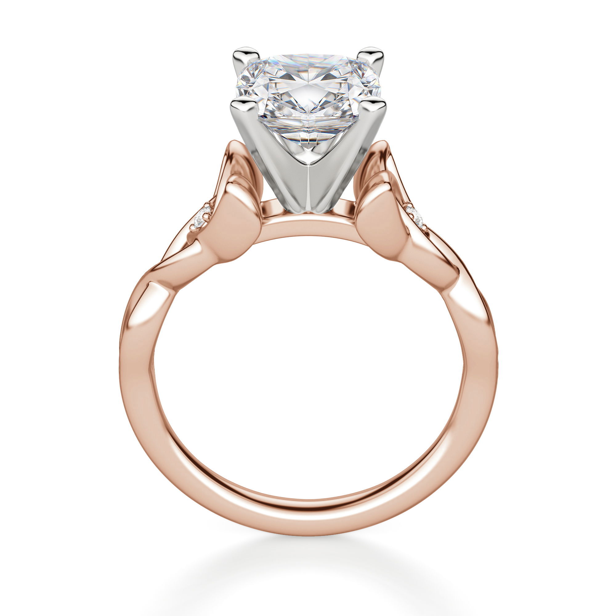 Celtic Knot Cushion Cut Engagement Ring