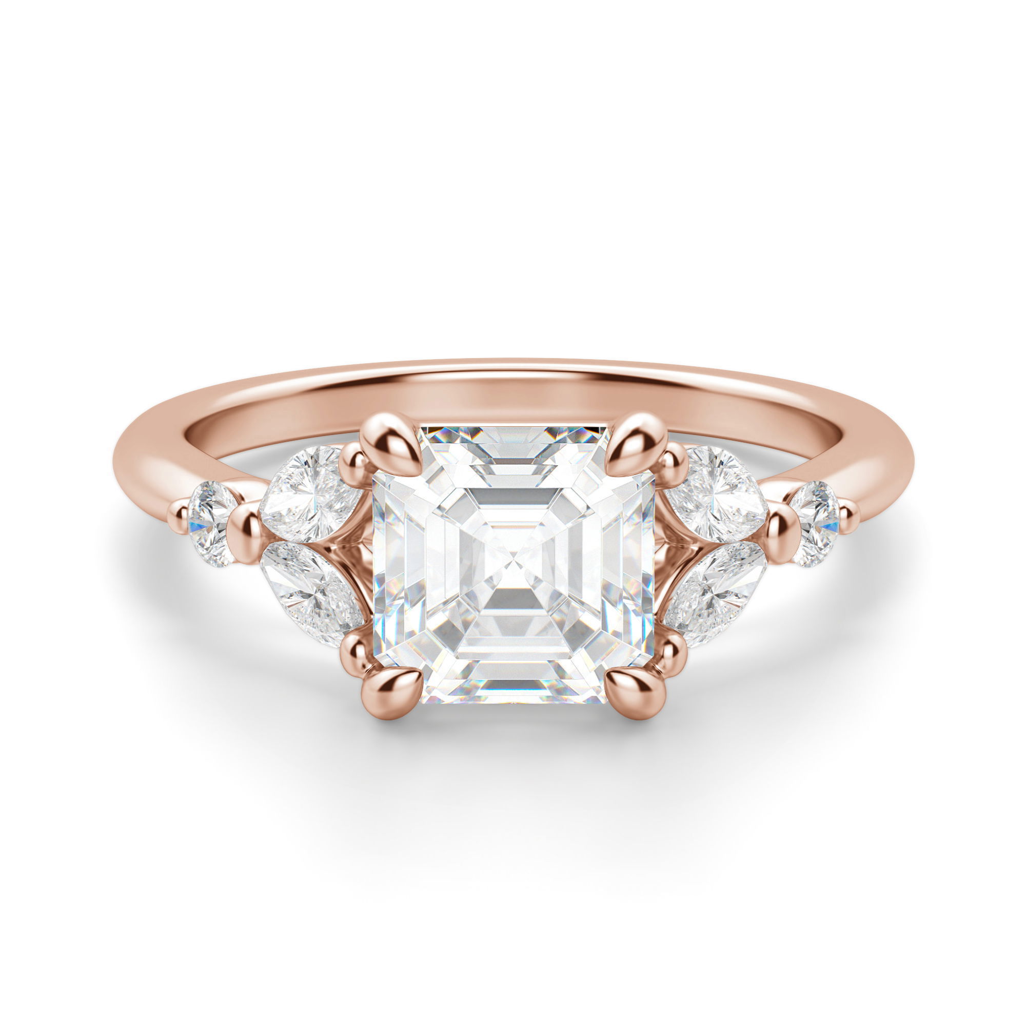 Haven Asscher Cut Engagement Ring