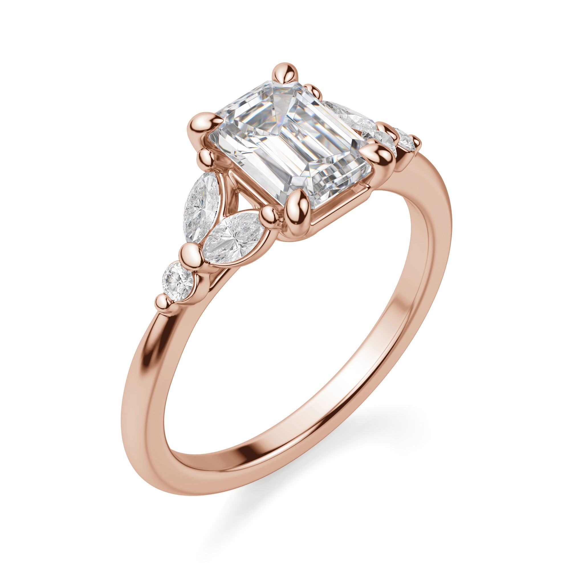 Haven Emerald Cut Engagement Ring