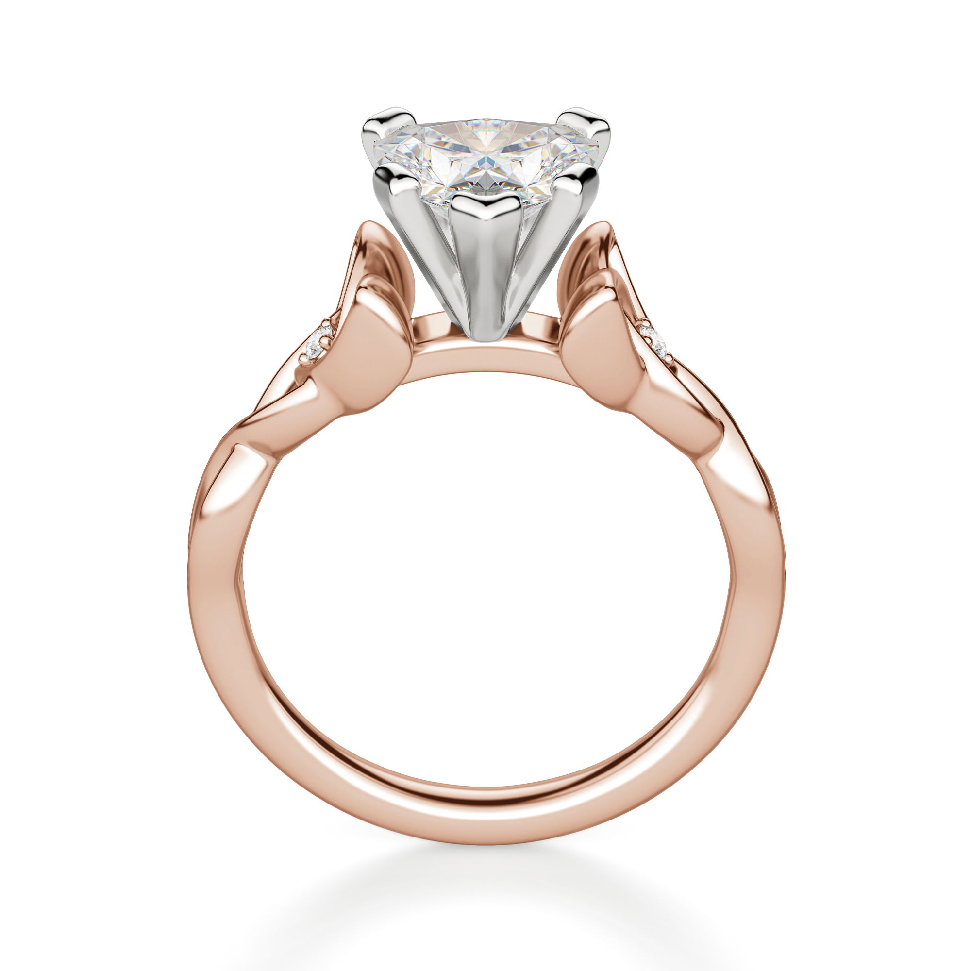 Celtic Knot Heart Cut Engagement Ring