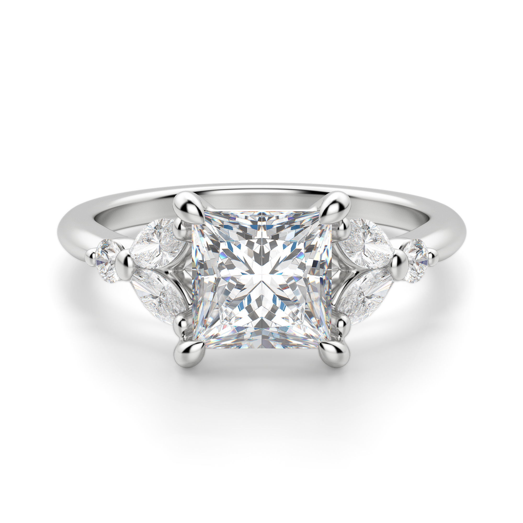 Haven Princess Cut Engagement Ring