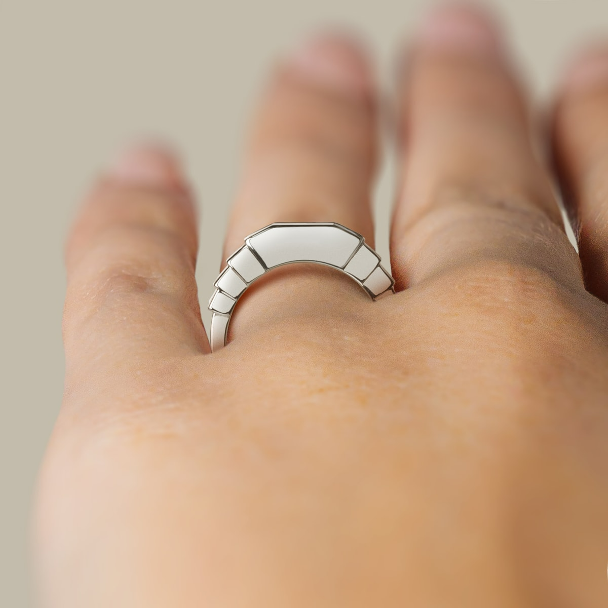 Cinderella Staircase Wedding Band