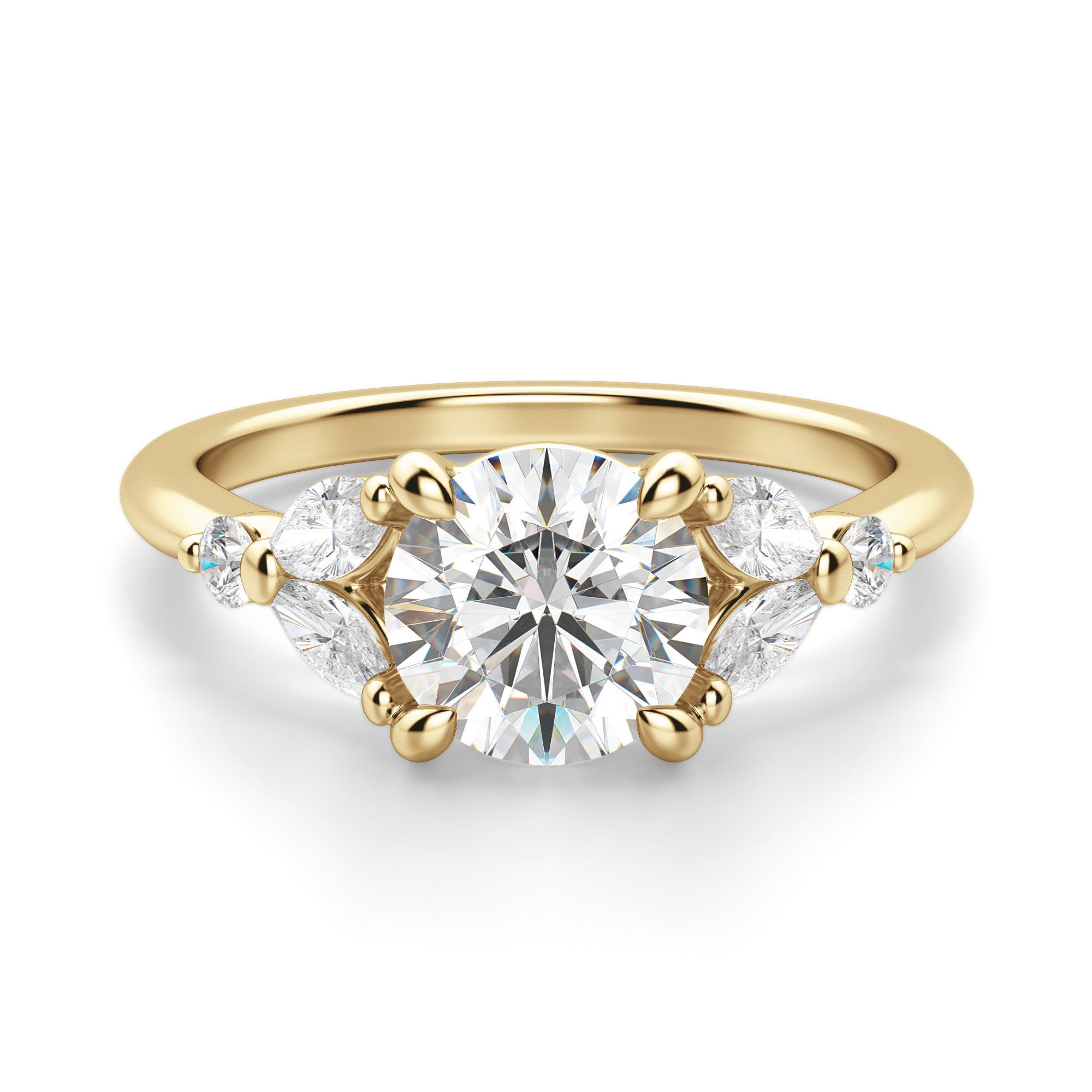 Haven Round Cut Engagement Ring