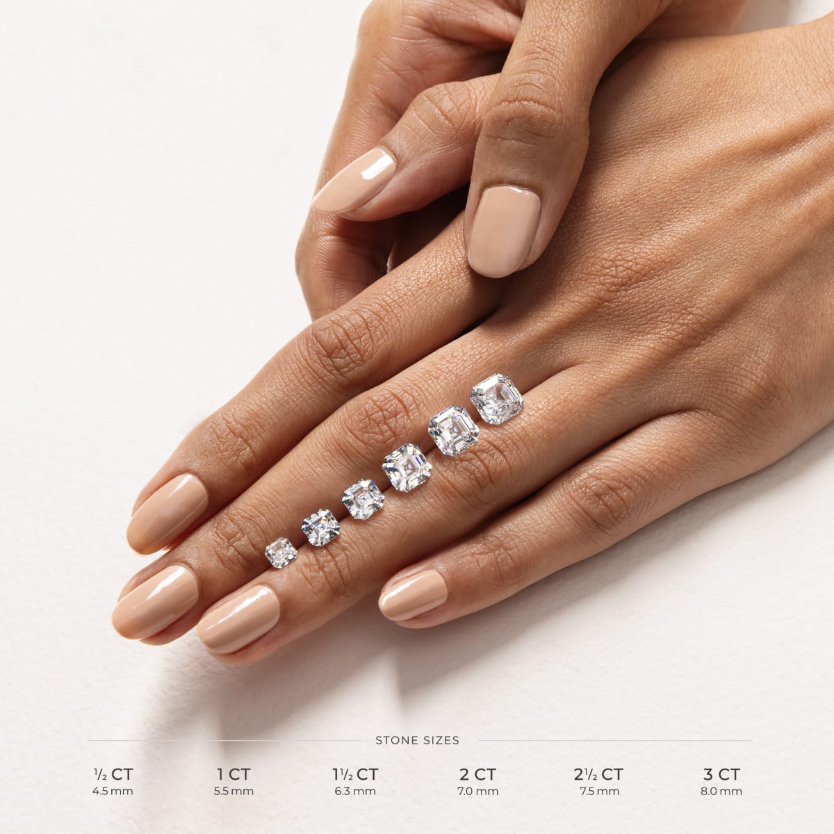 Pear Side Stone Classic Asscher Cut Engagement Ring