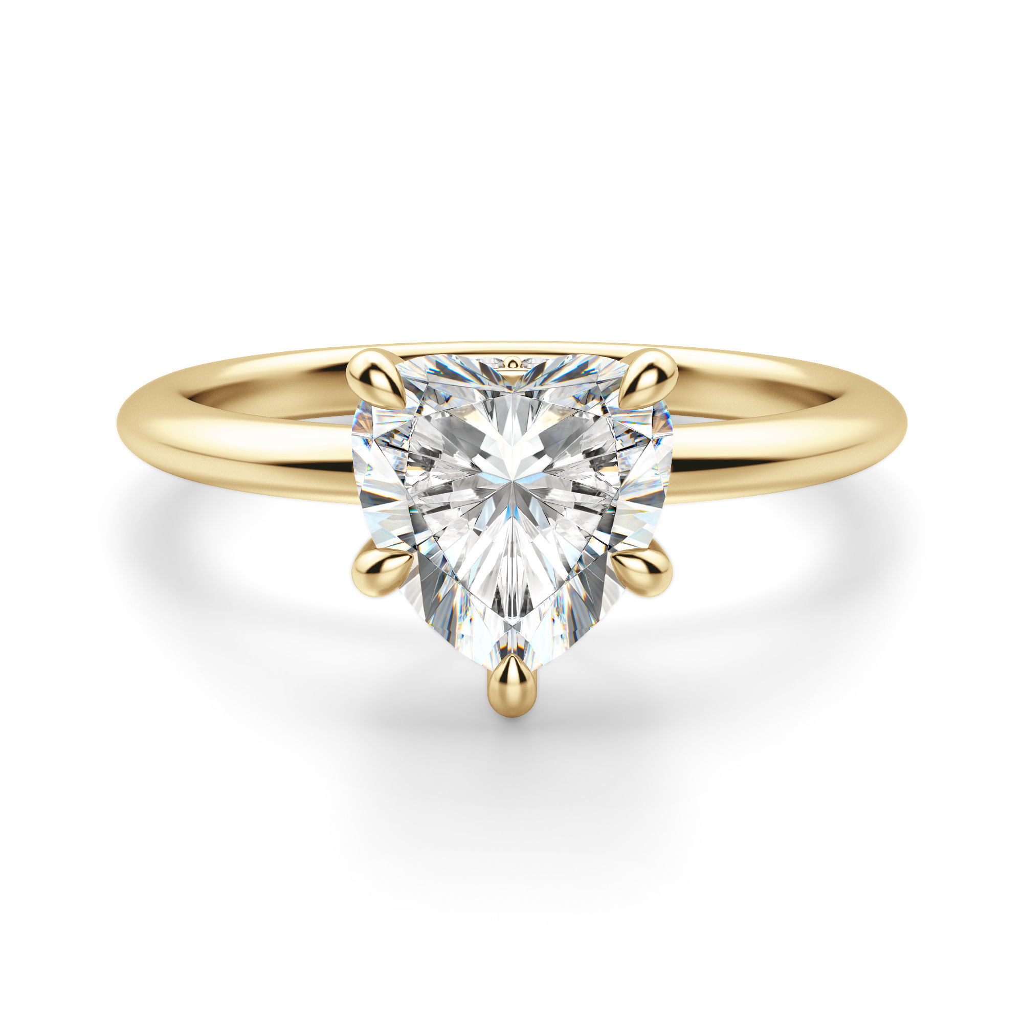 Hidden Halo Classic Heart Cut Engagement Ring