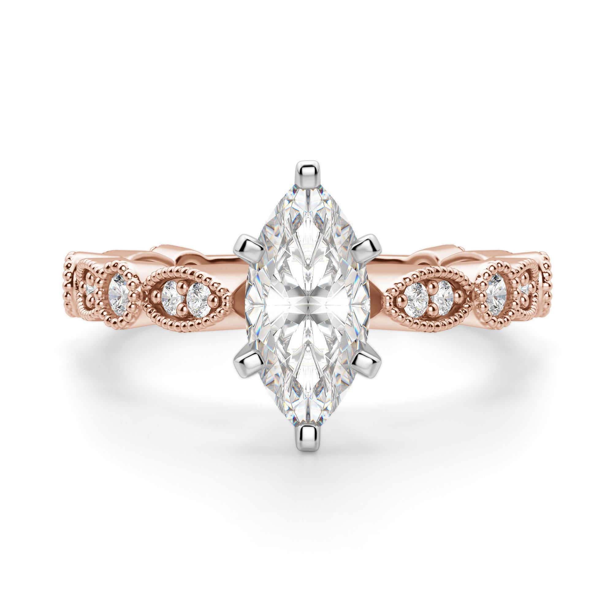 Infinite Love Marquise Cut Engagement Ring