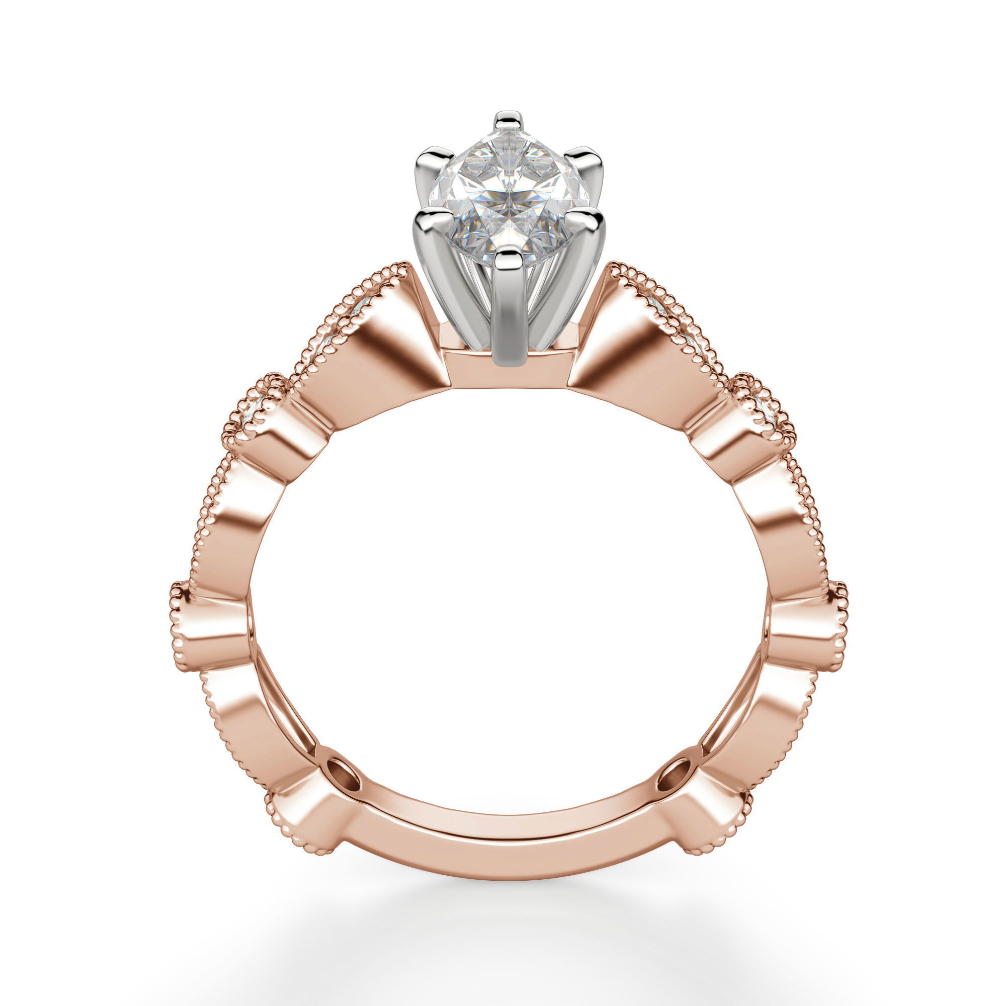 Infinite Love Marquise Cut Engagement Ring