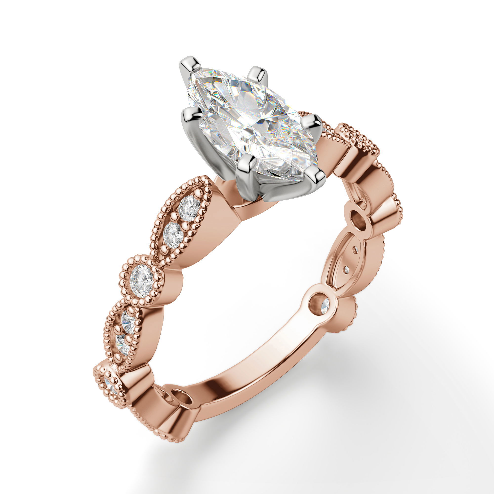 Infinite Love Marquise Cut Engagement Ring
