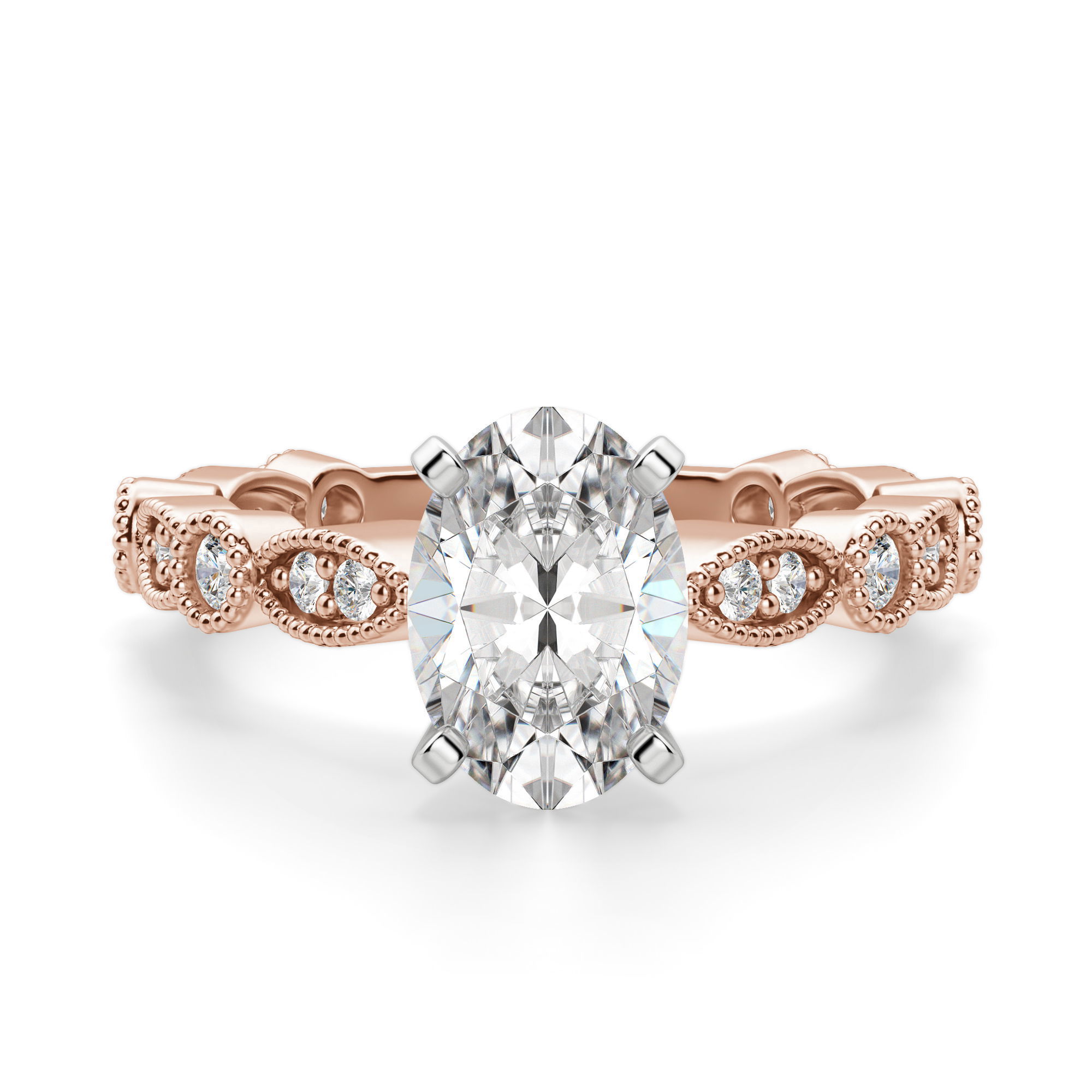 Infinite Love Oval Cut Engagement Ring