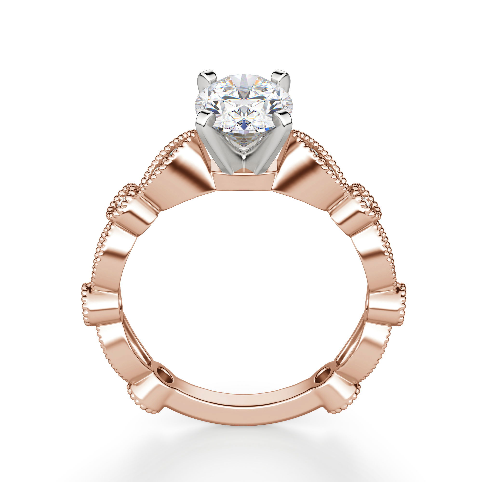Infinite Love Oval Cut Engagement Ring