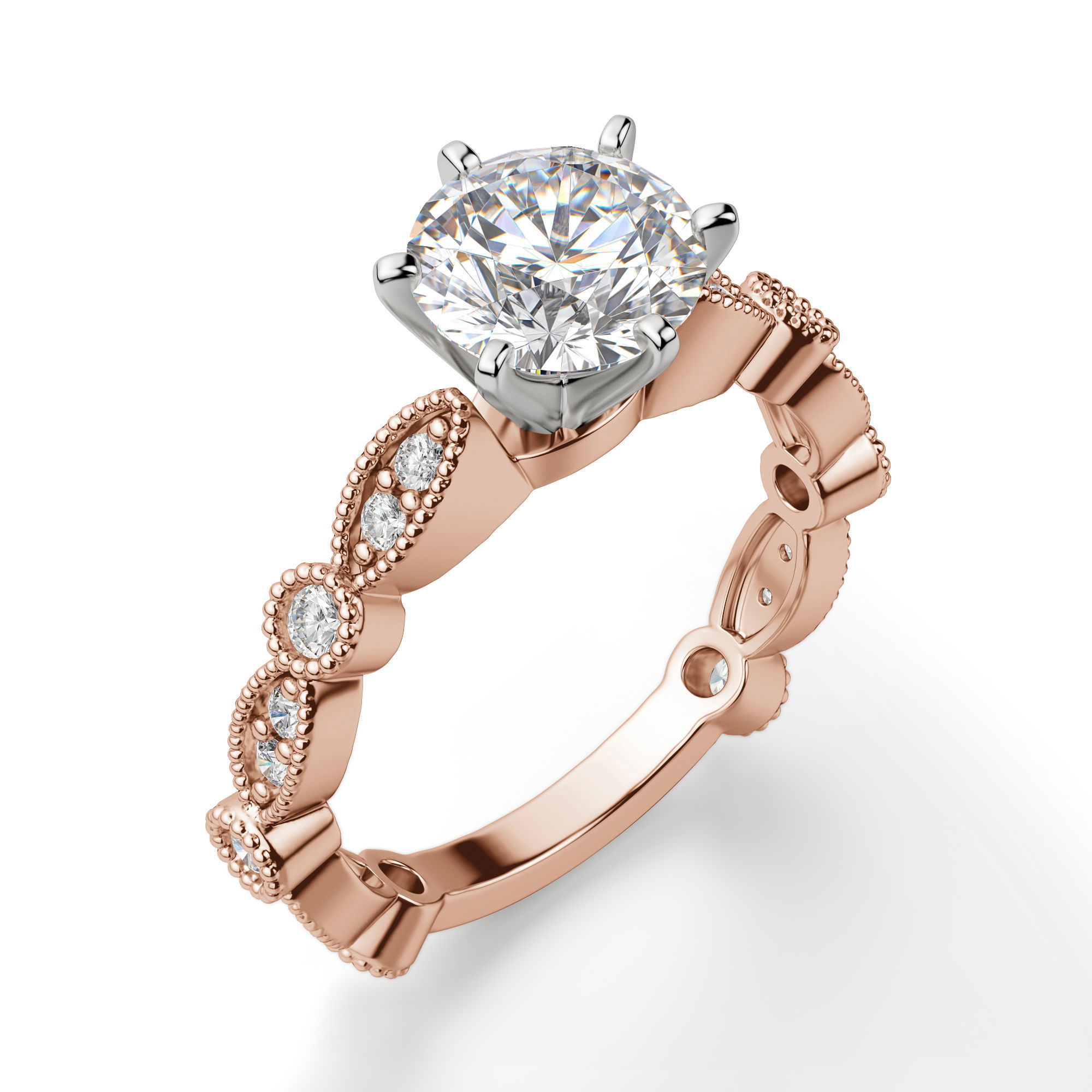 Infinite Love Round Cut Engagement Ring