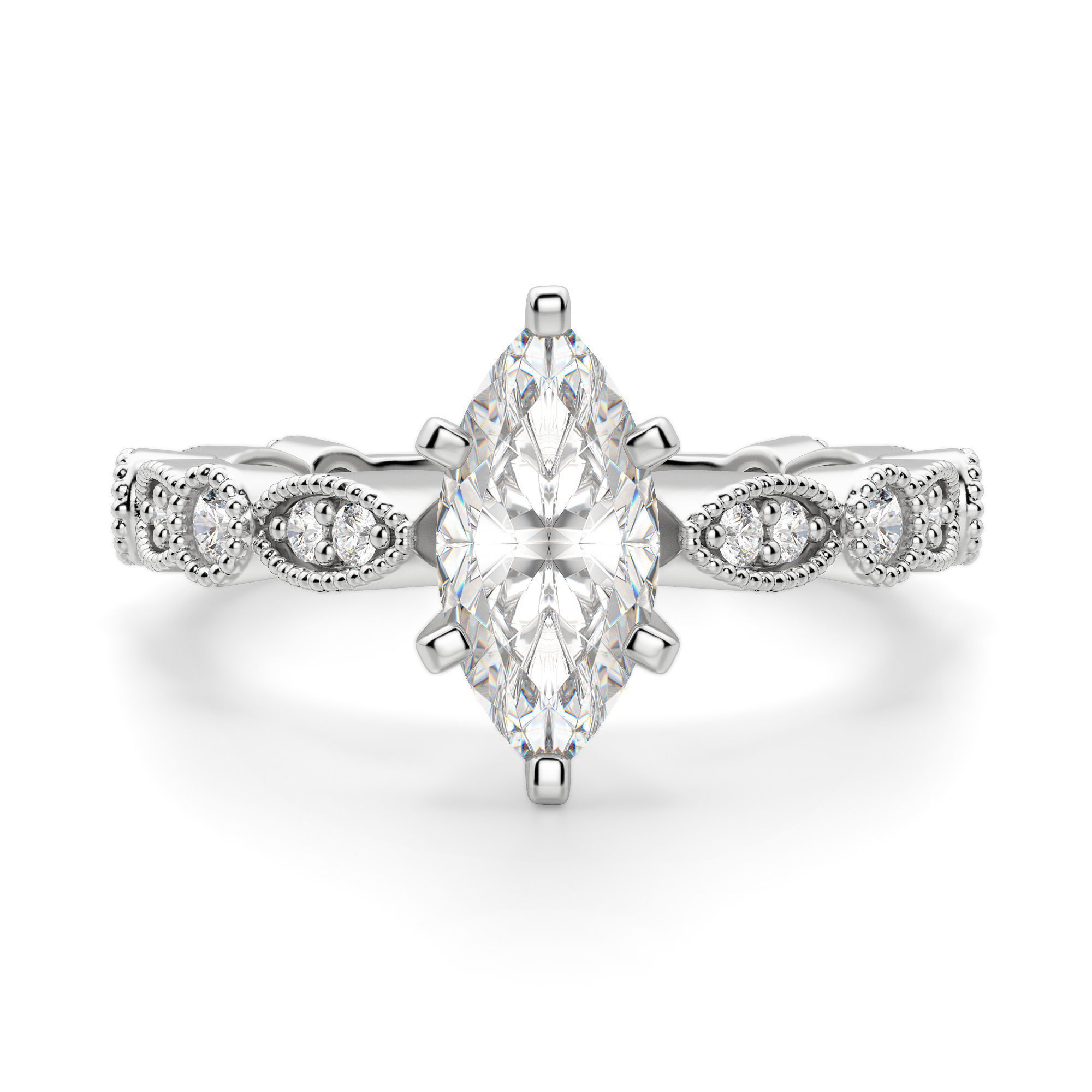 Infinite Love Marquise Cut Engagement Ring
