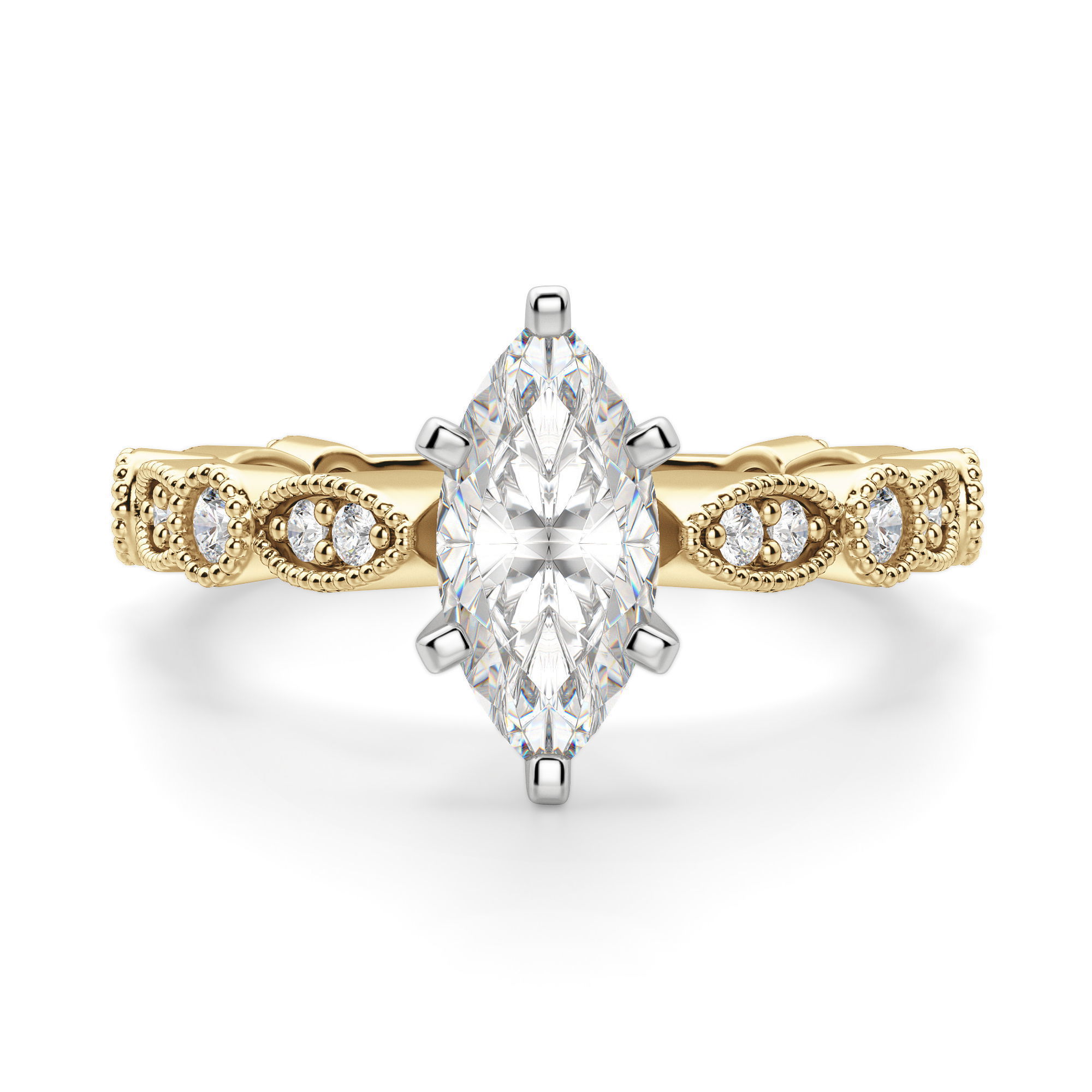 Infinite Love Marquise Cut Engagement Ring