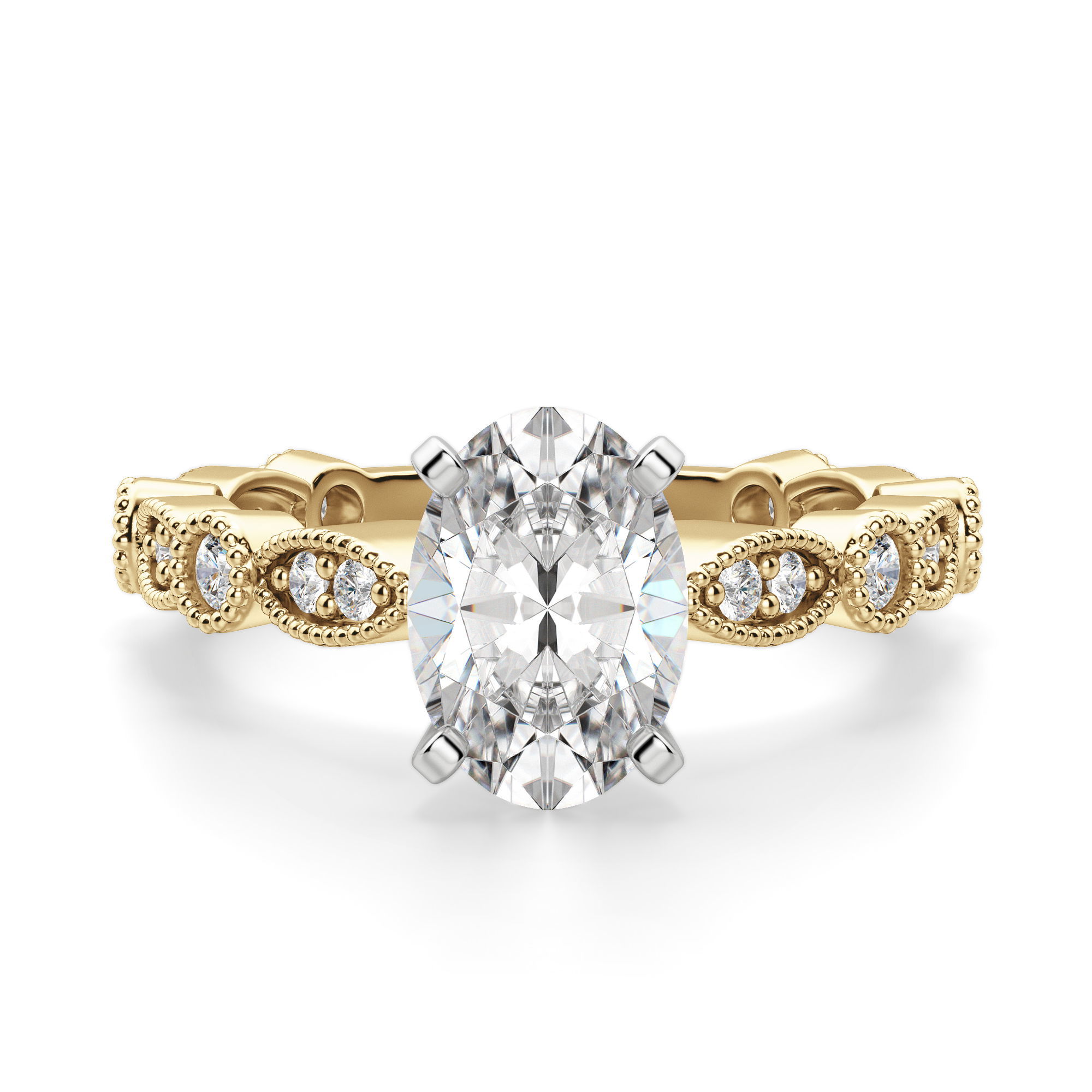 Infinite Love Oval Cut Engagement Ring