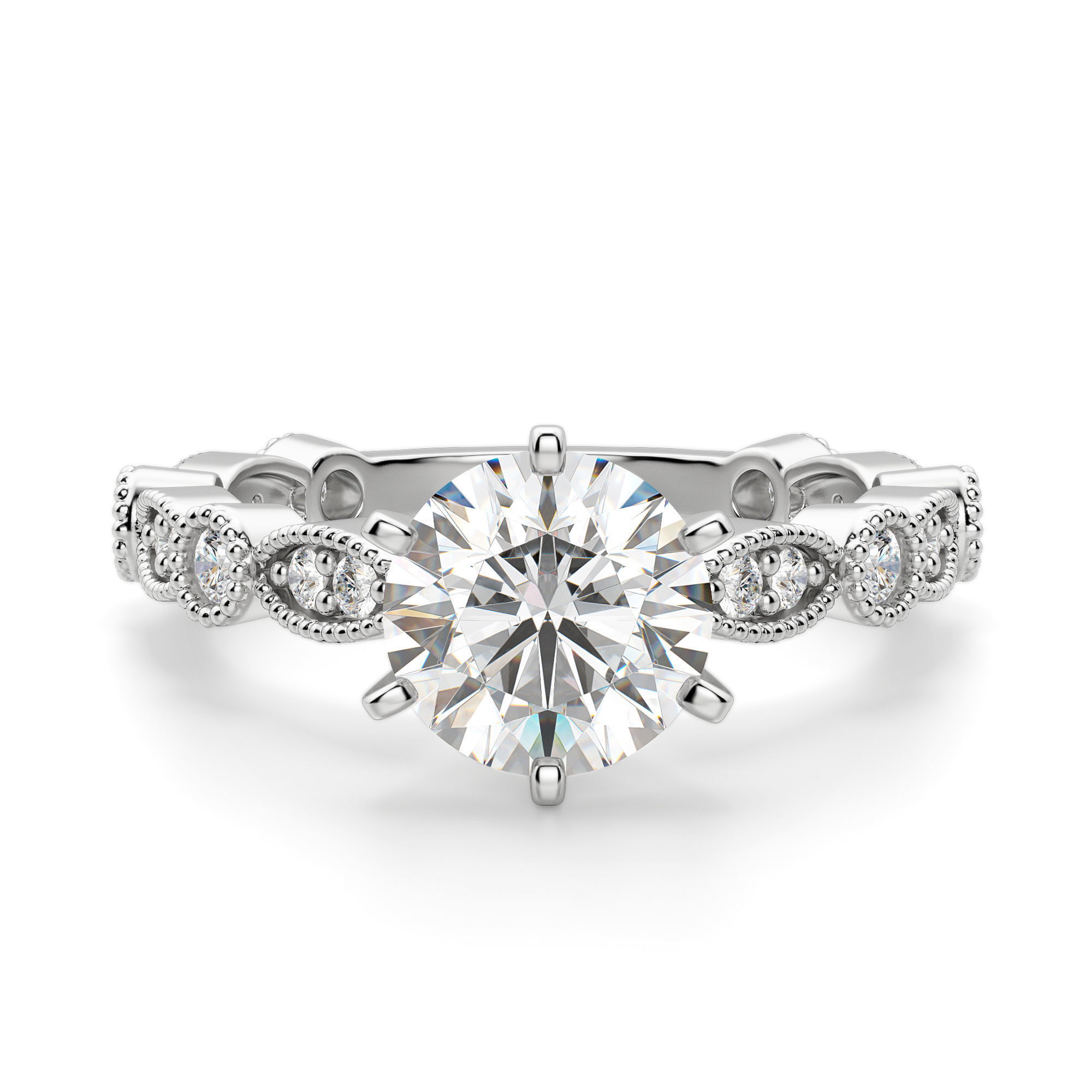 Infinite Love Round Cut Engagement Ring