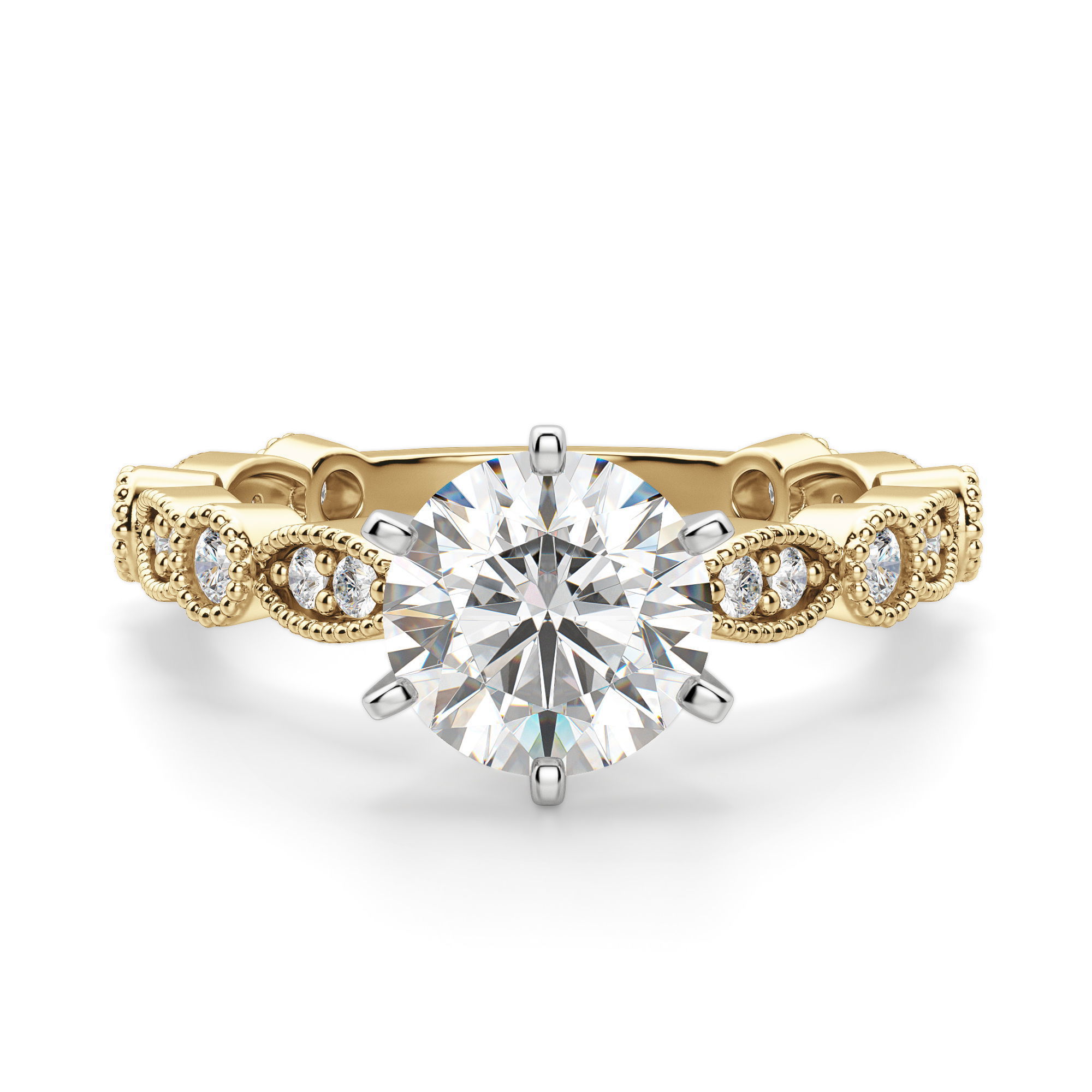 Infinite Love Round Cut Engagement Ring