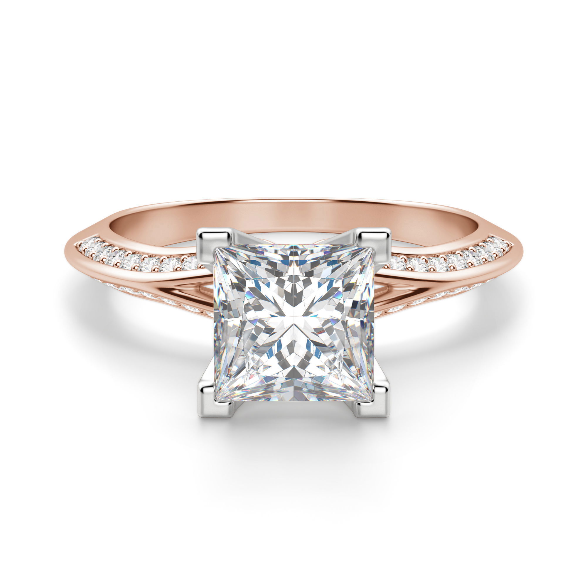 Irene Princess Cut Engagement Ring