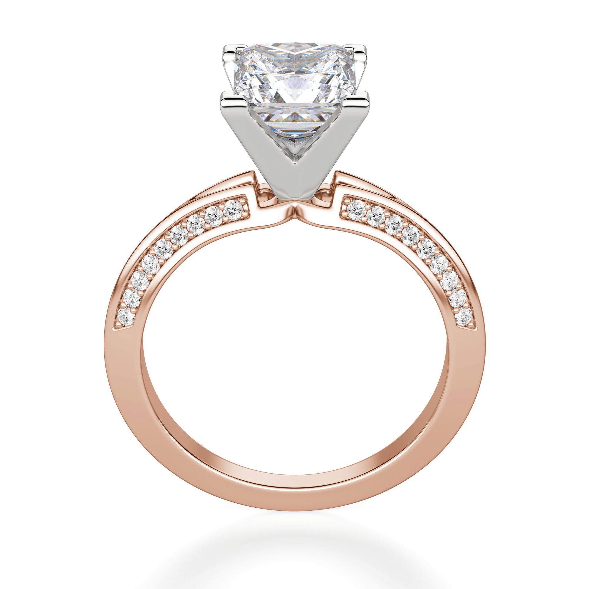 Irene Princess Cut Engagement Ring