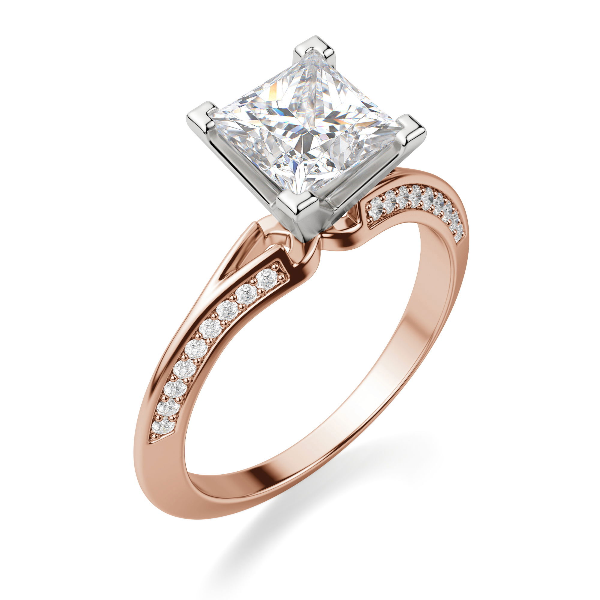 Irene Princess Cut Engagement Ring