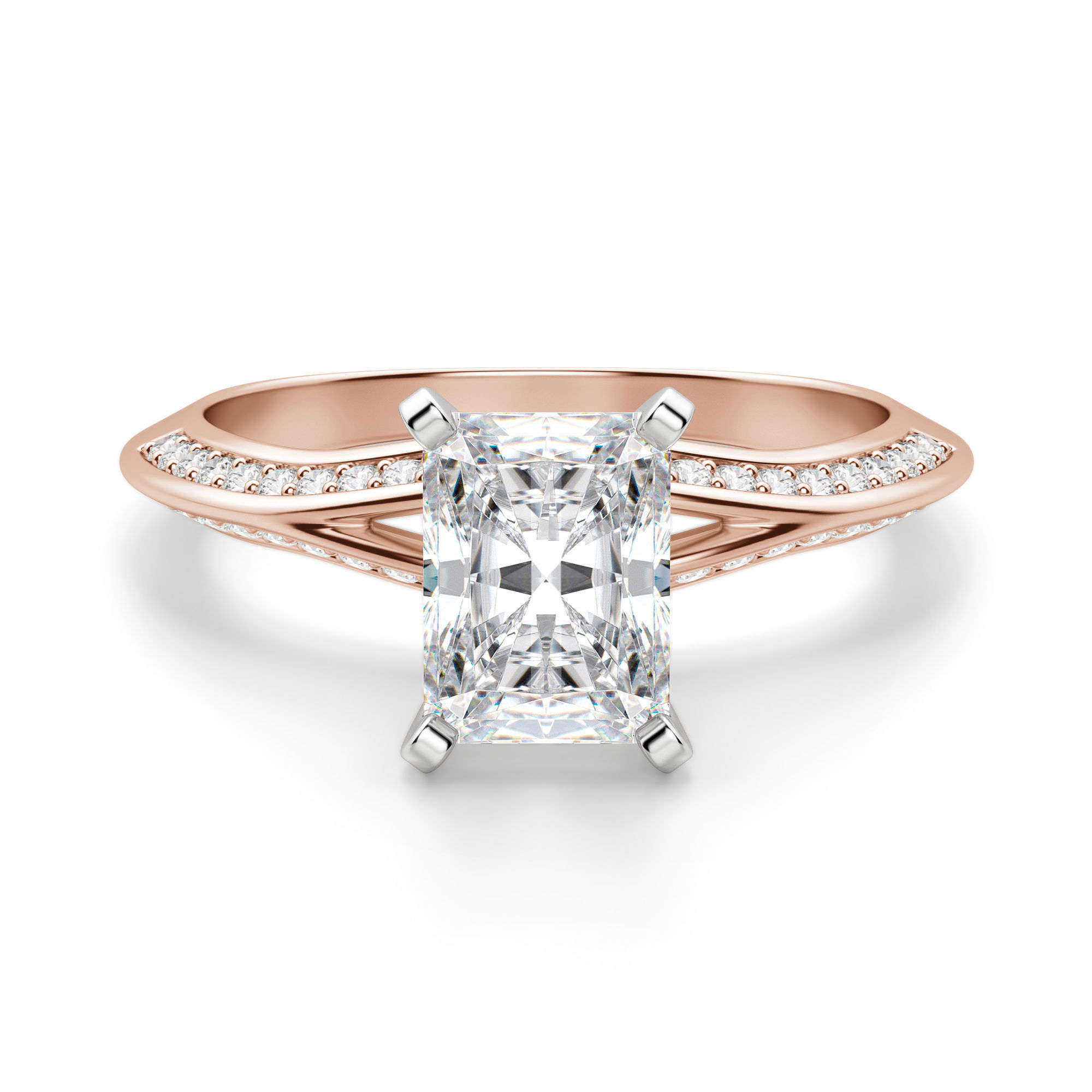 Irene Radiant Cut Engagement Ring