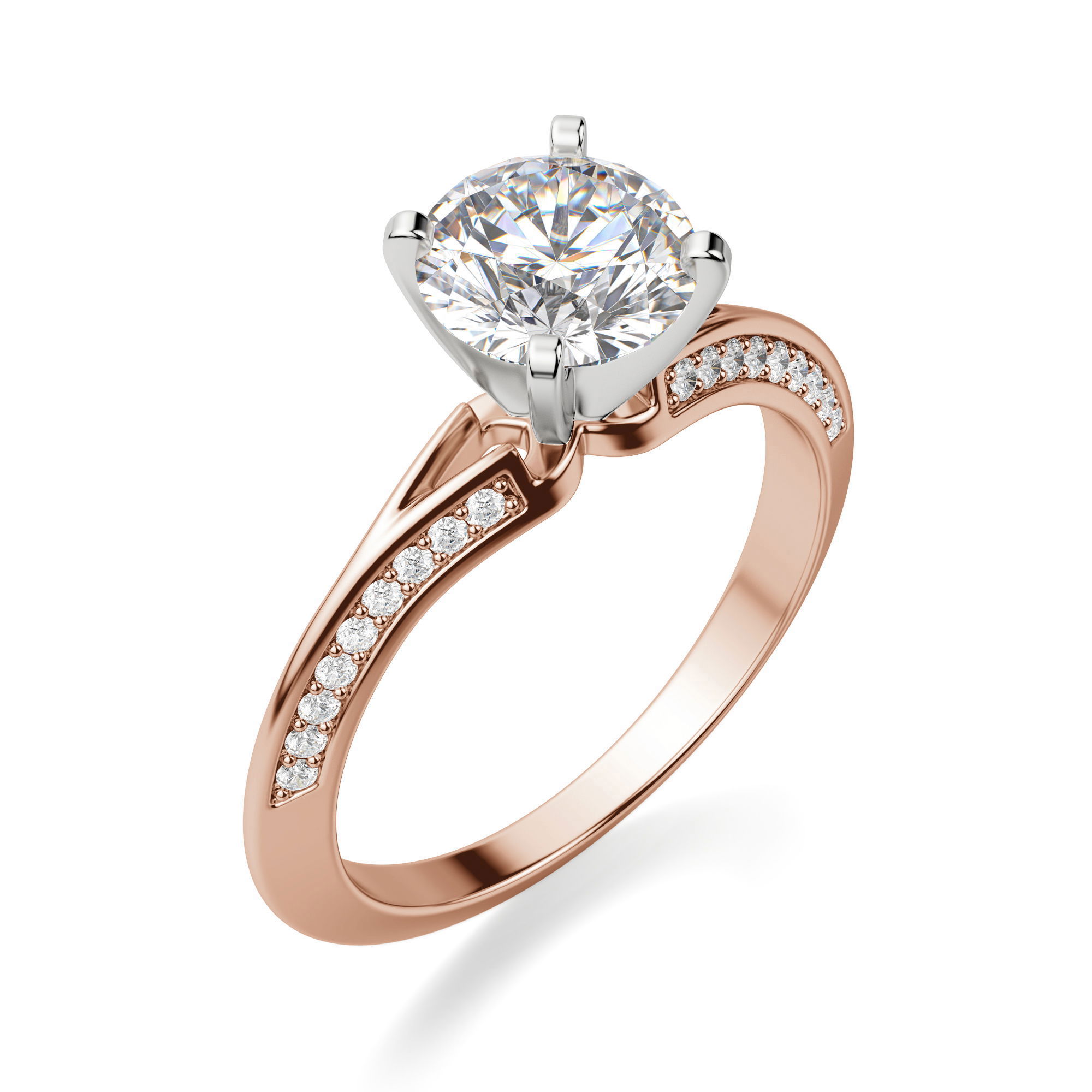 Irene Round Cut Engagement Ring