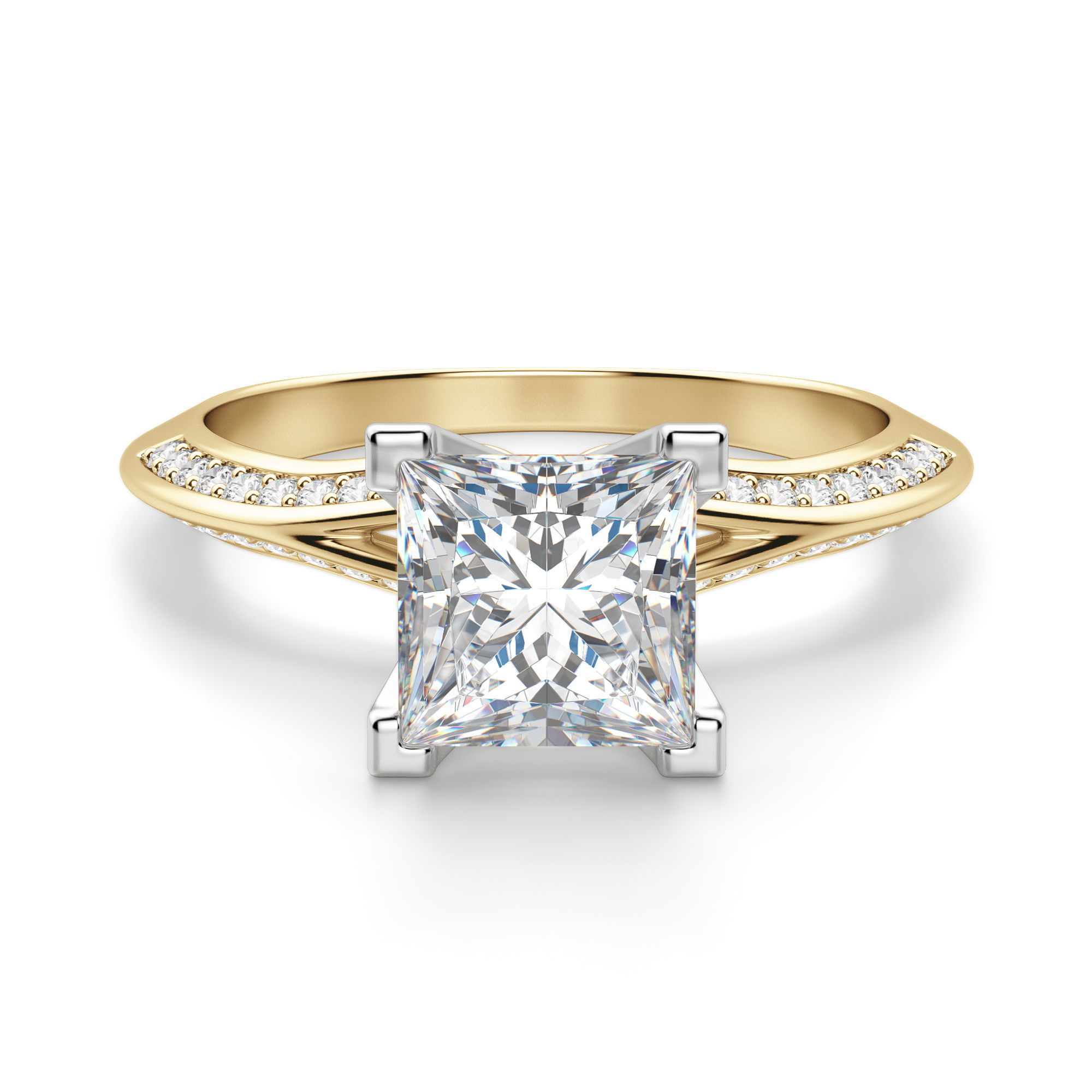 Irene Princess Cut Engagement Ring