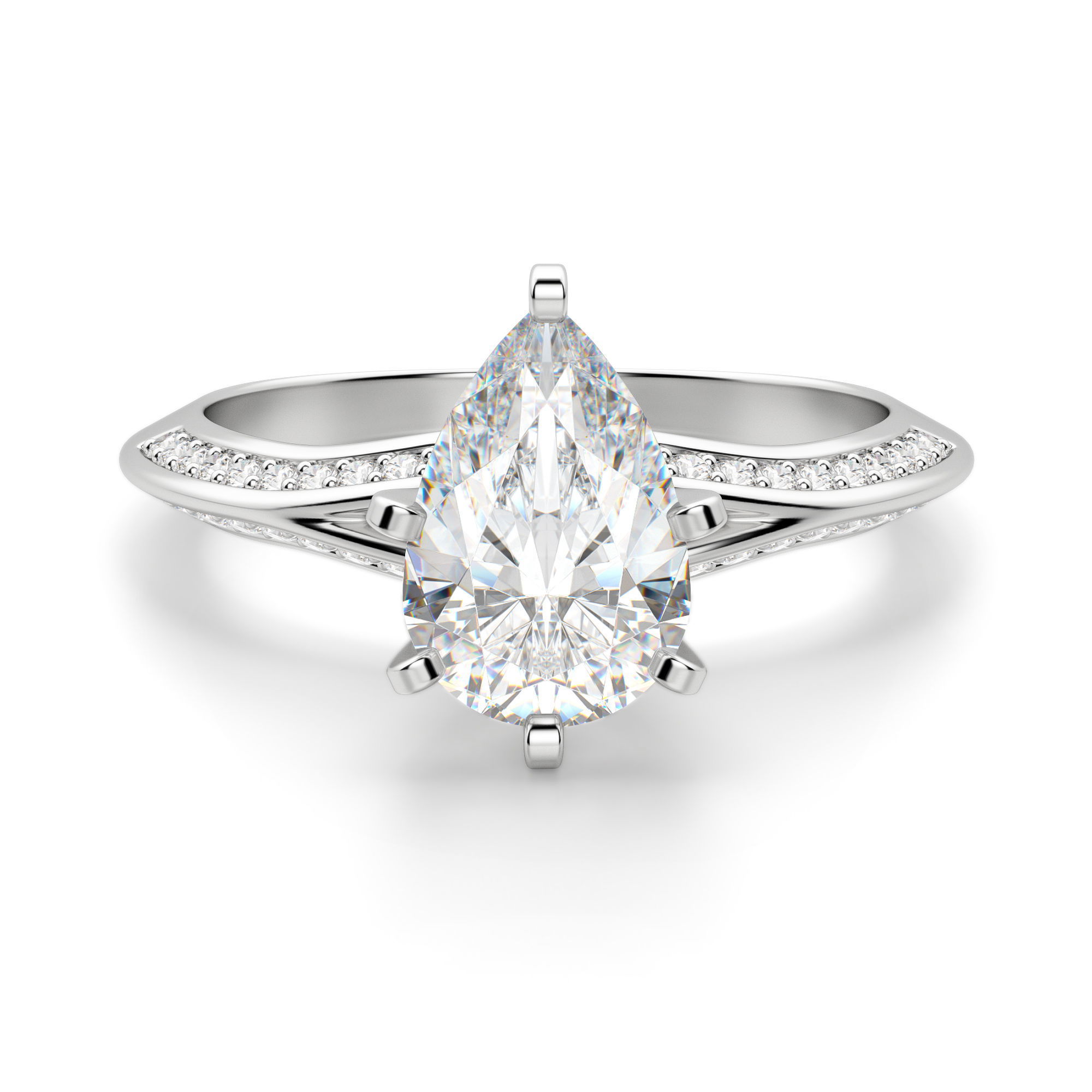 Irene Pear Cut Engagement Ring
