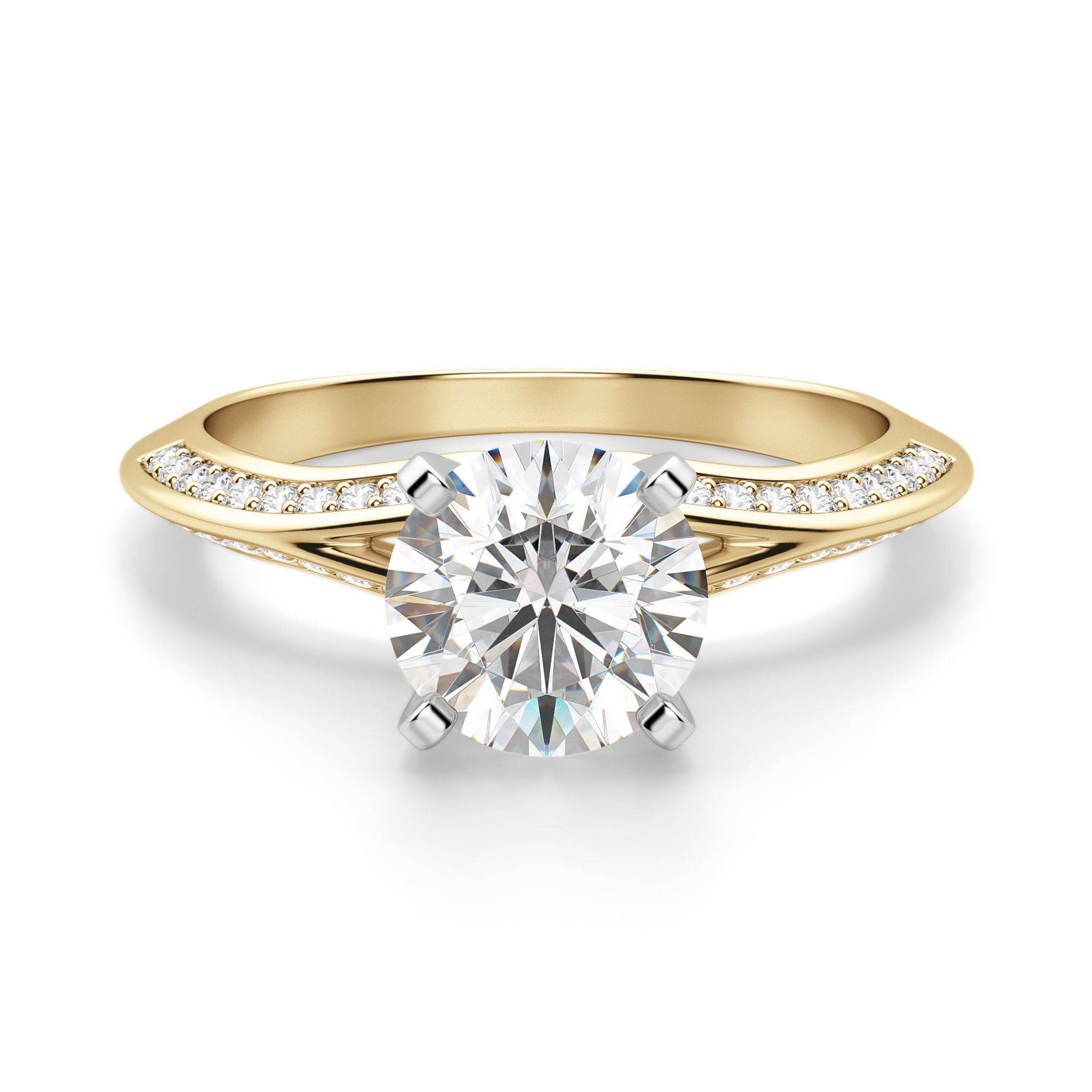Irene Round Cut Engagement Ring