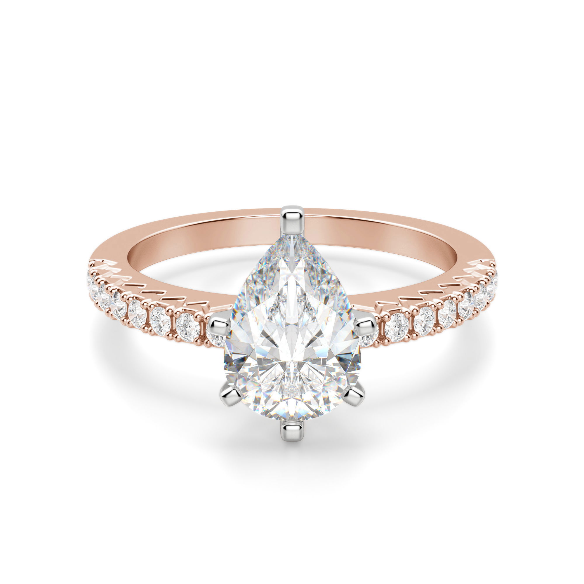 Angelix Pear Cut Engagement Ring