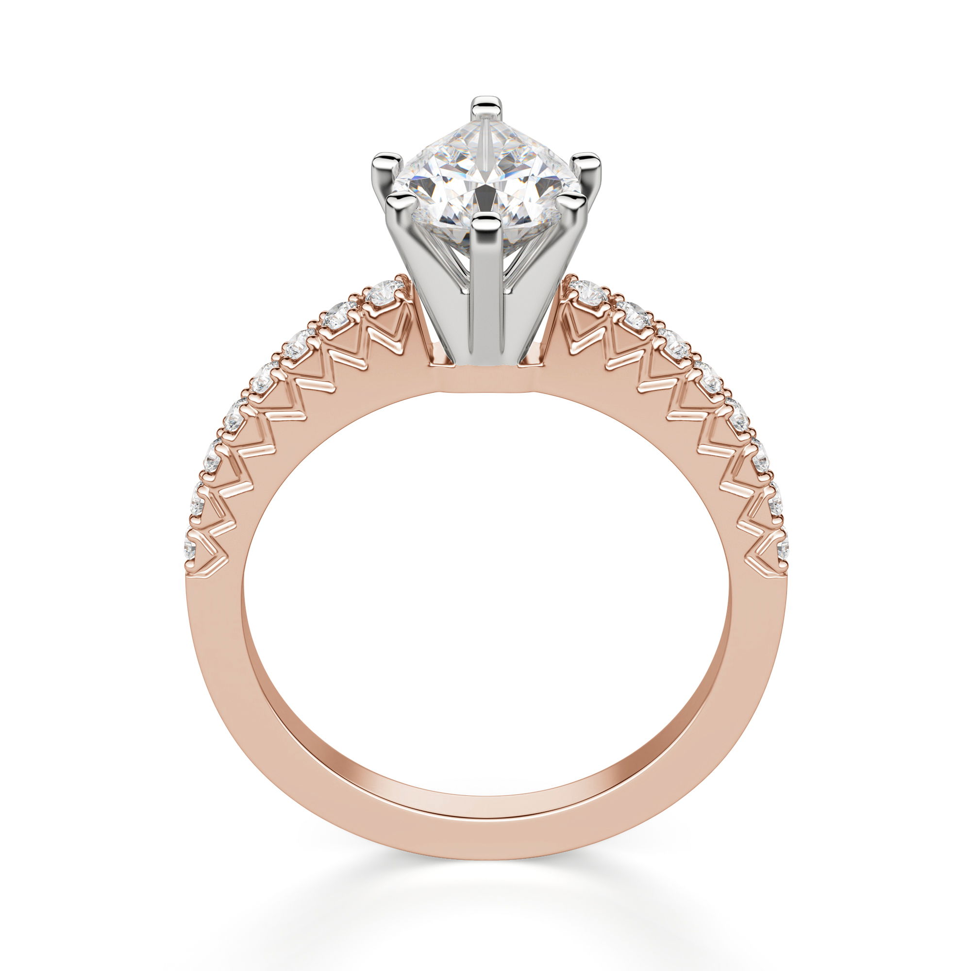 Angelix Pear Cut Engagement Ring