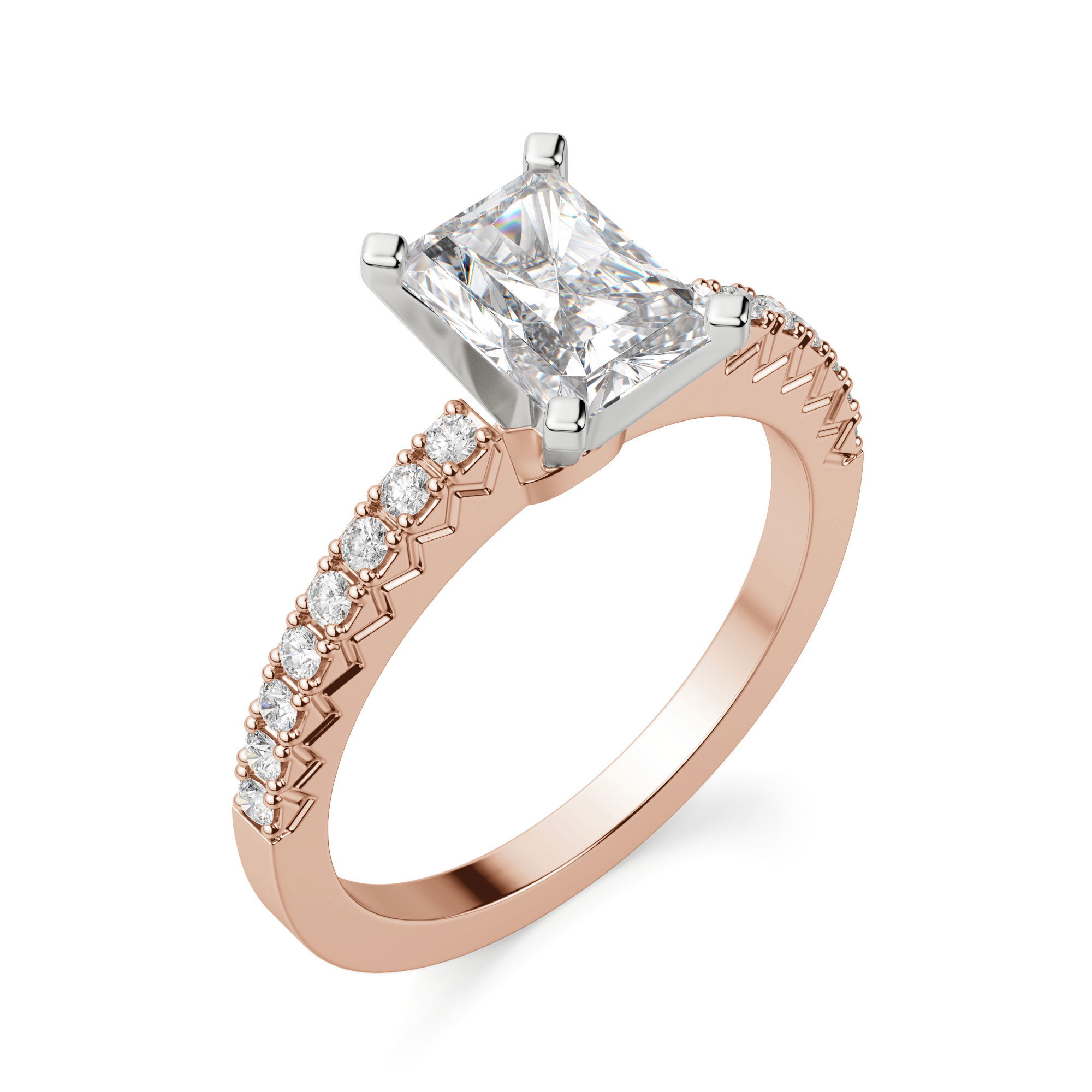 Angelix Radiant Cut Engagement Ring