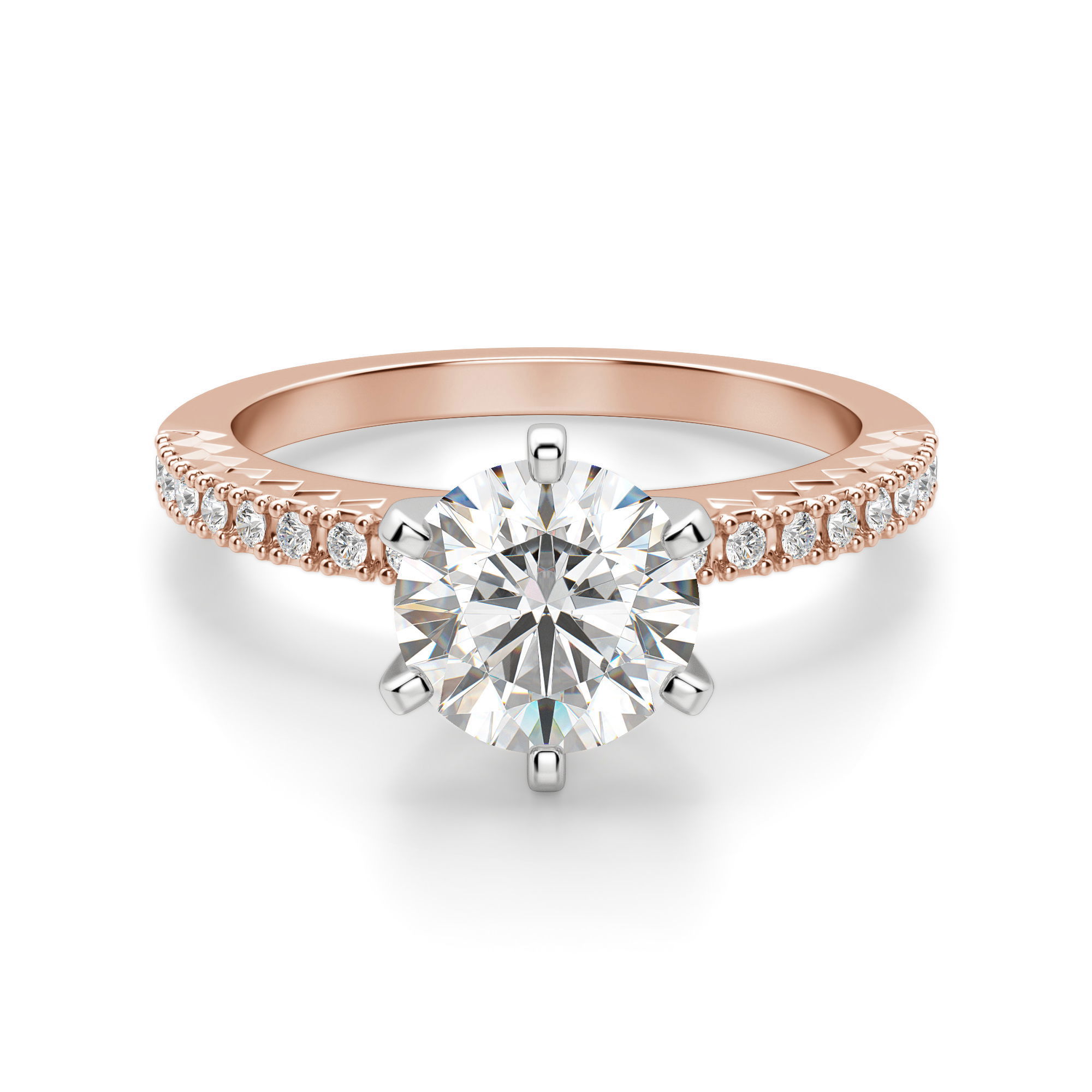 Angelix Round Cut Engagement Ring