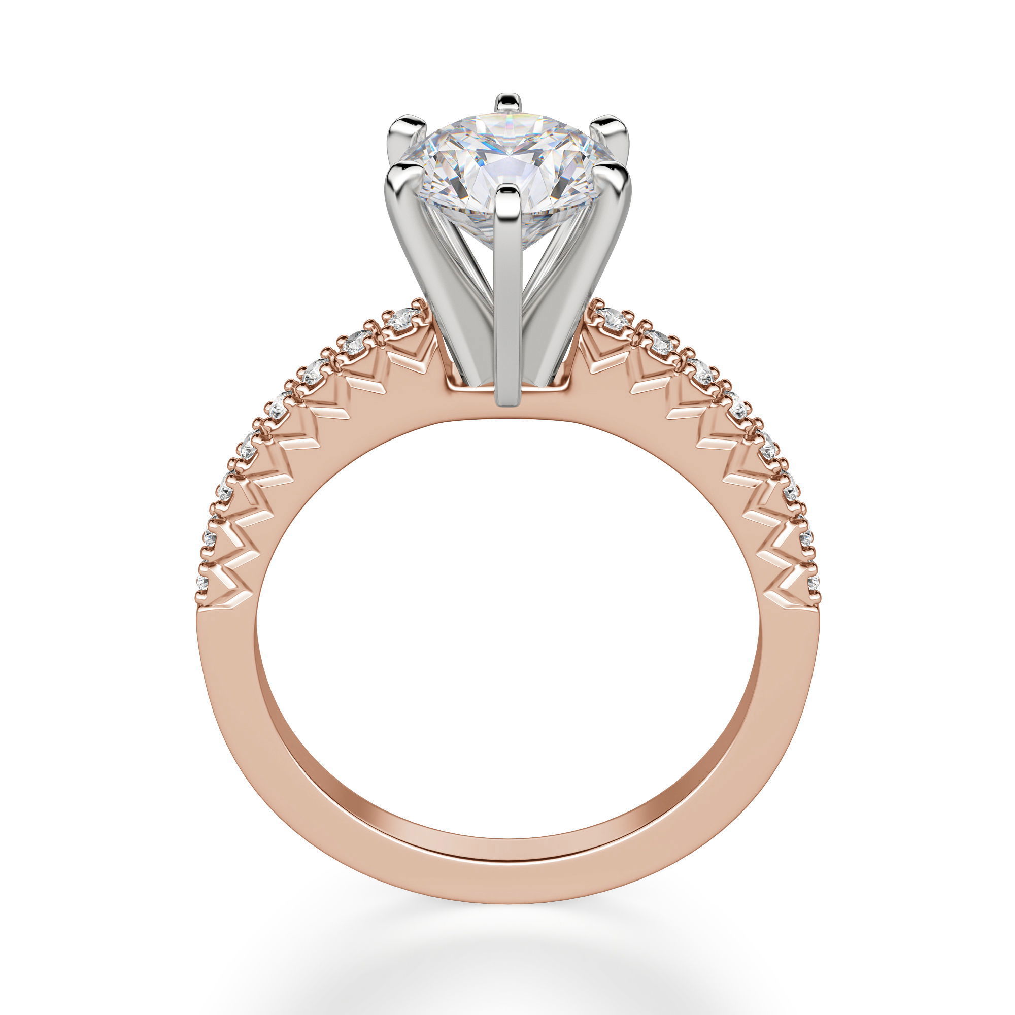 Angelix Round Cut Engagement Ring