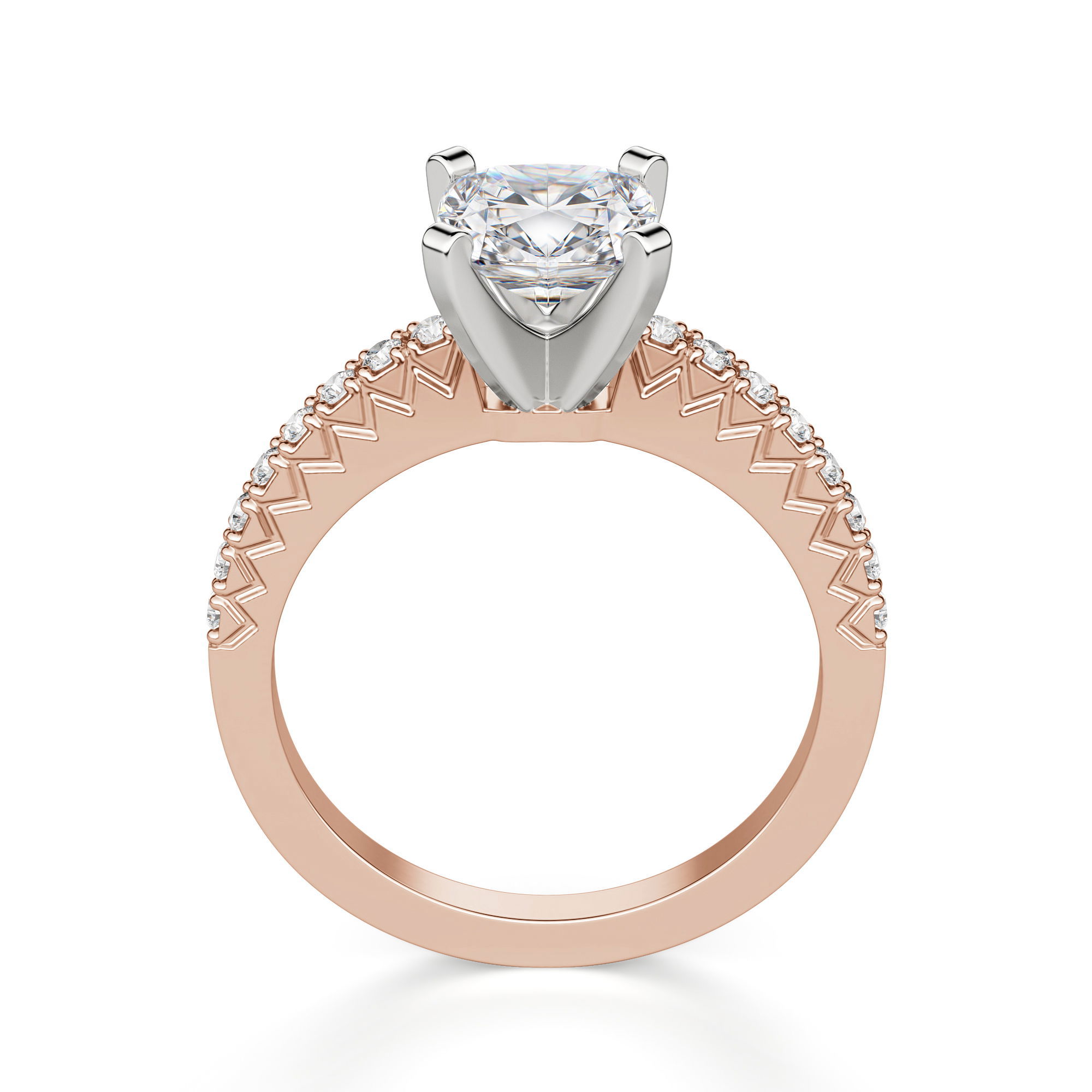 Angelix Cushion Cut Engagement Ring