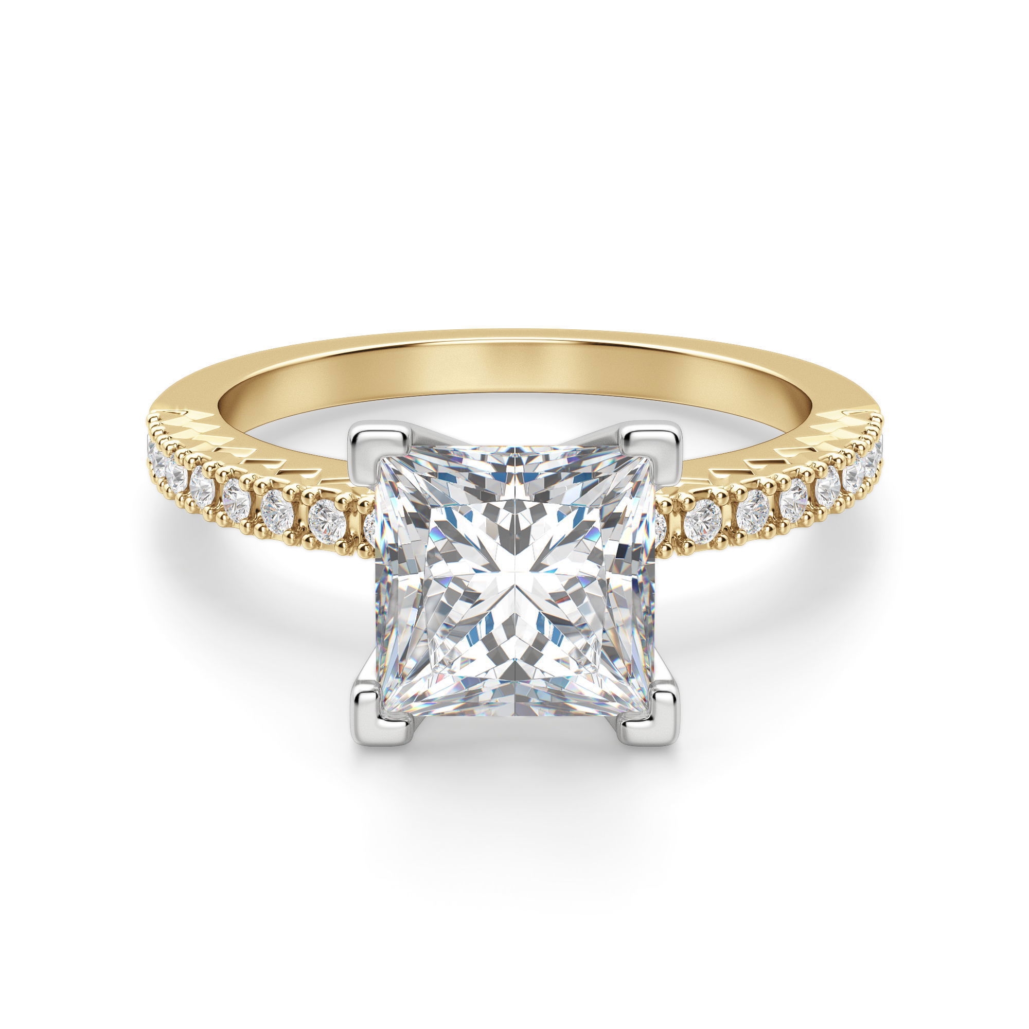 Angelix Princess Cut Engagement Ring
