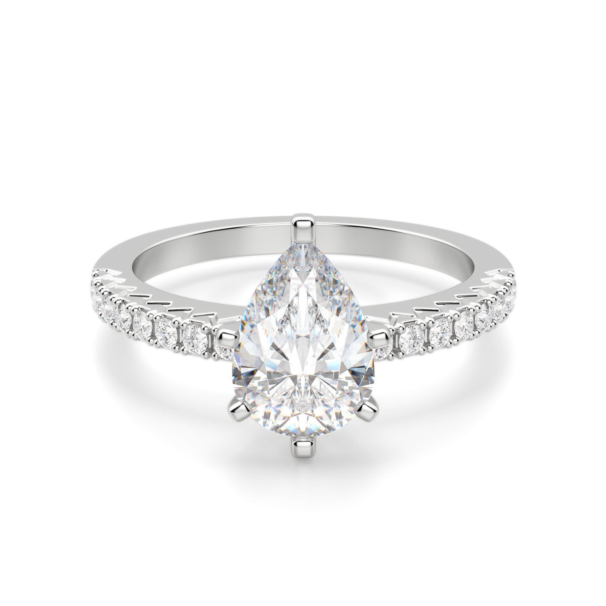 Angelix Pear Cut Engagement Ring