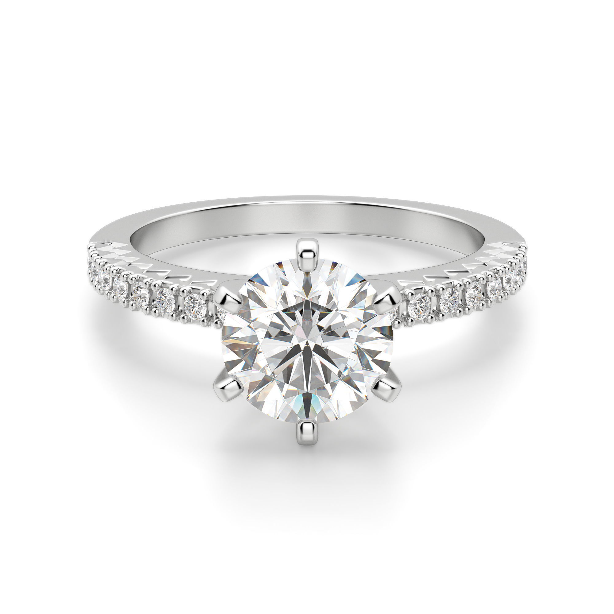Angelix Round Cut Engagement Ring
