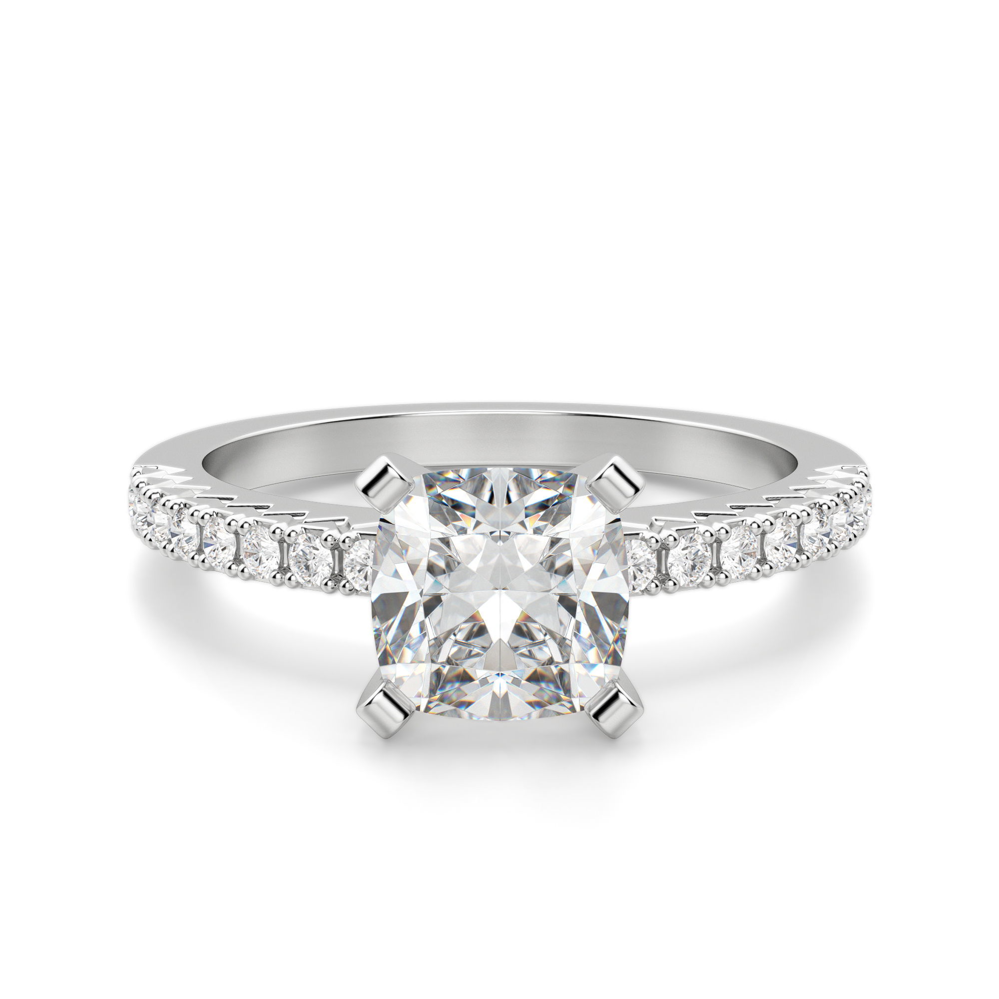 Angelix Cushion Cut Engagement Ring