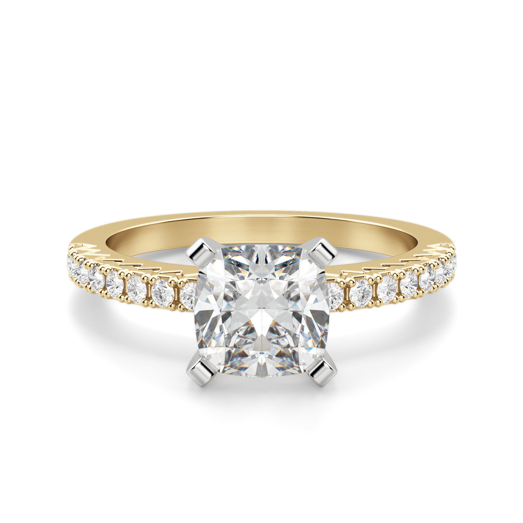 Angelix Cushion Cut Engagement Ring