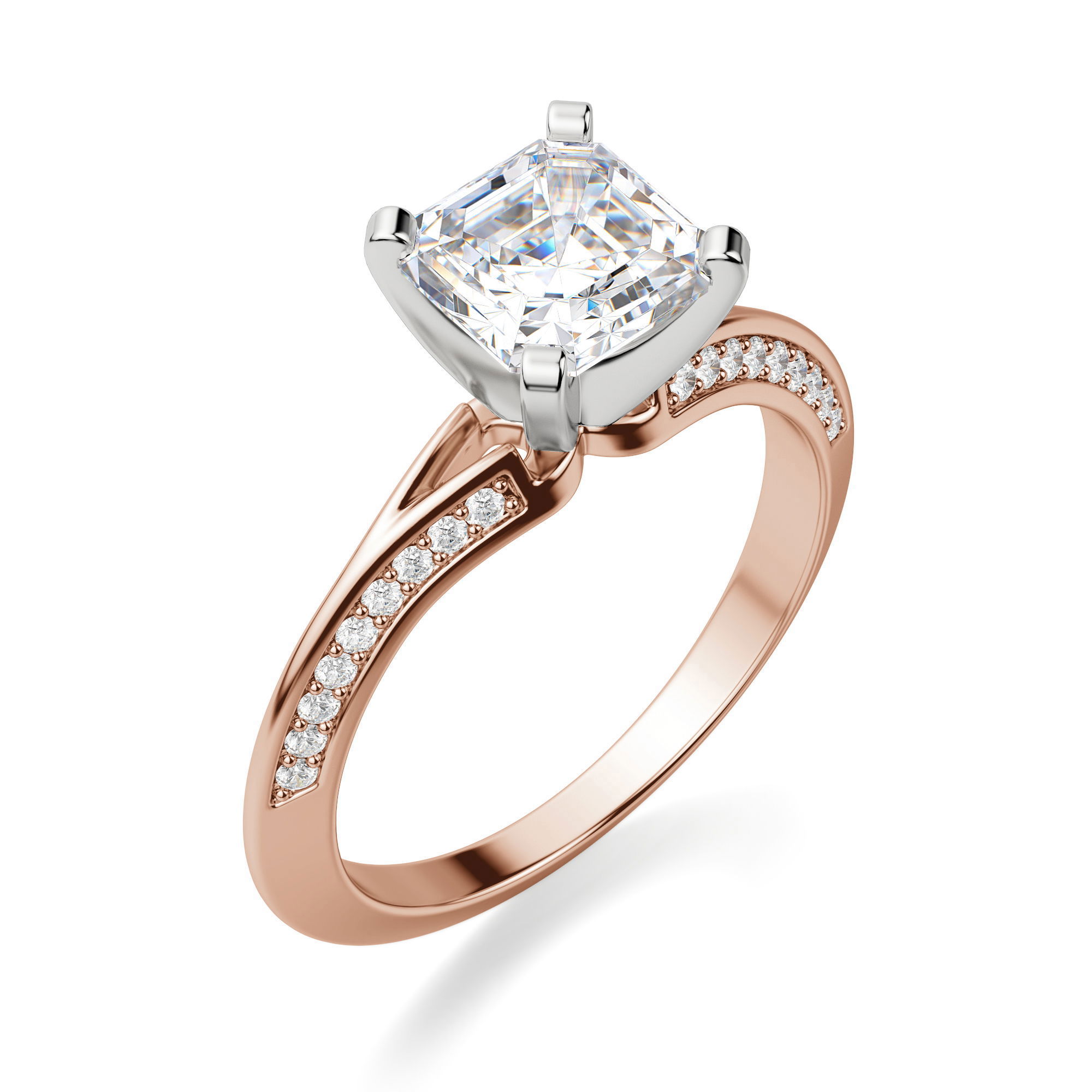 Irene Asscher Cut Engagement Ring