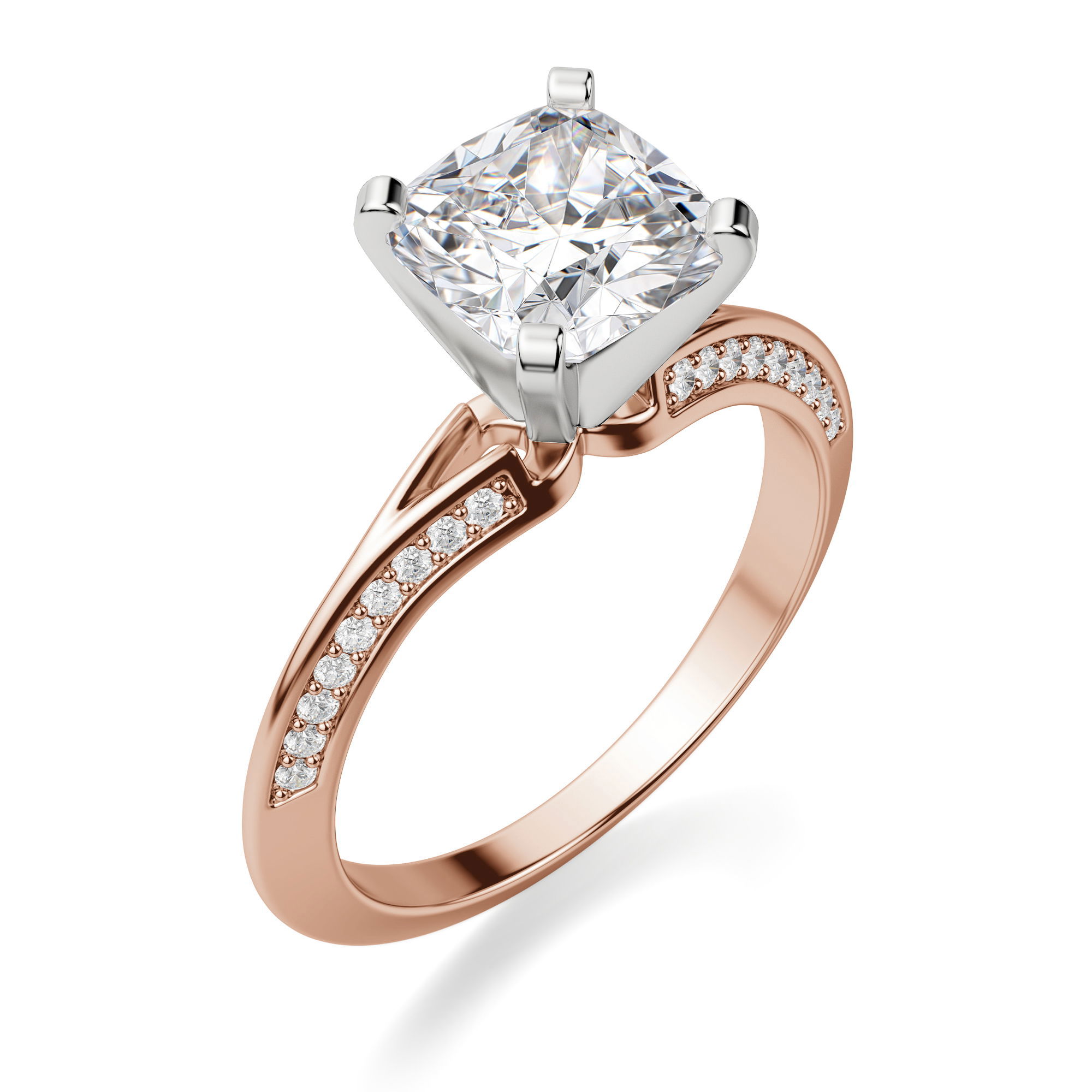 Irene Cushion Cut Engagement Ring