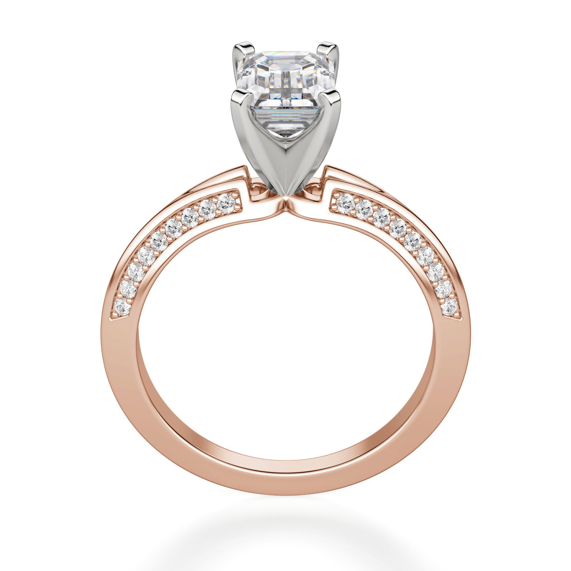 Irene Emerald Cut Engagement Ring