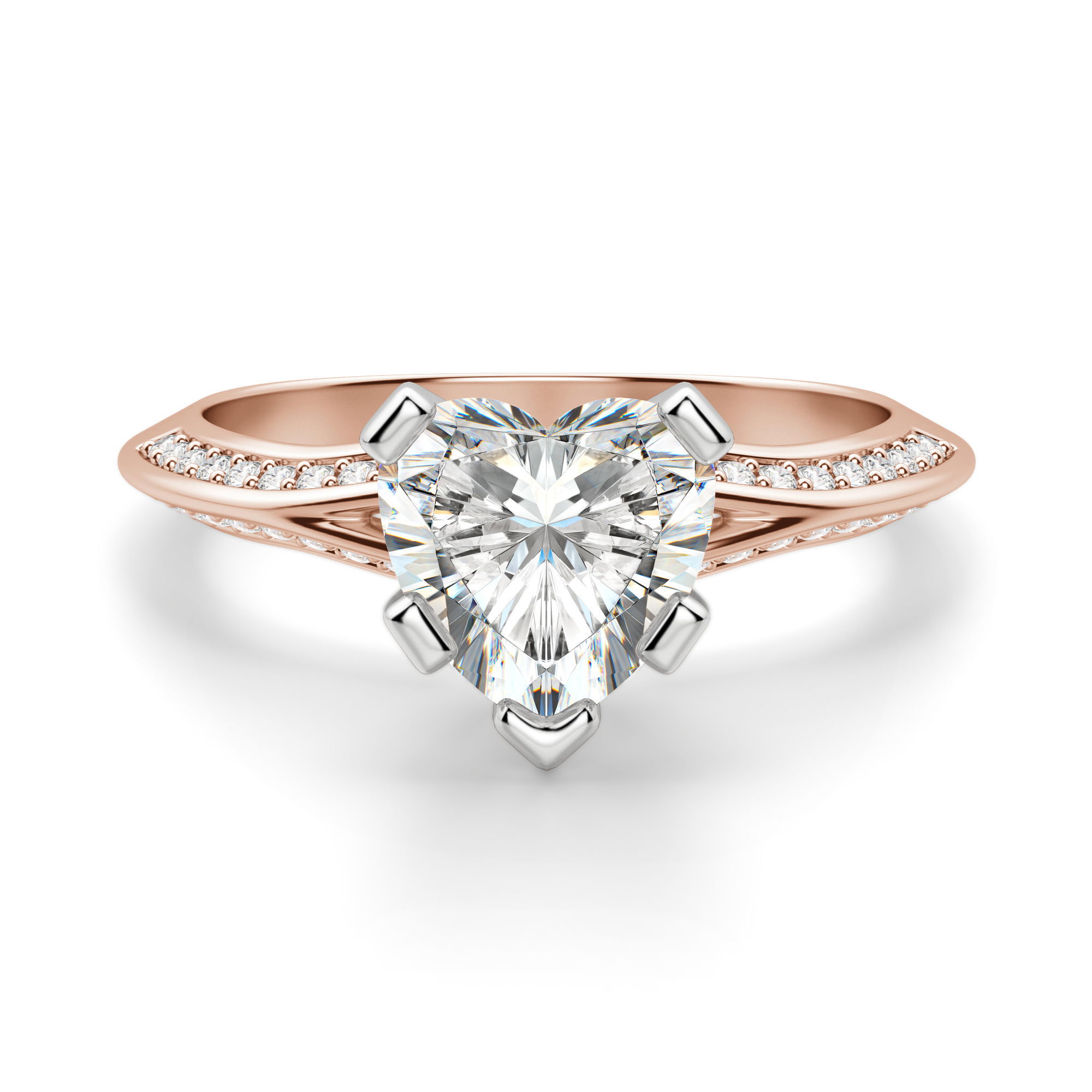 Irene Heart Cut Engagement Ring