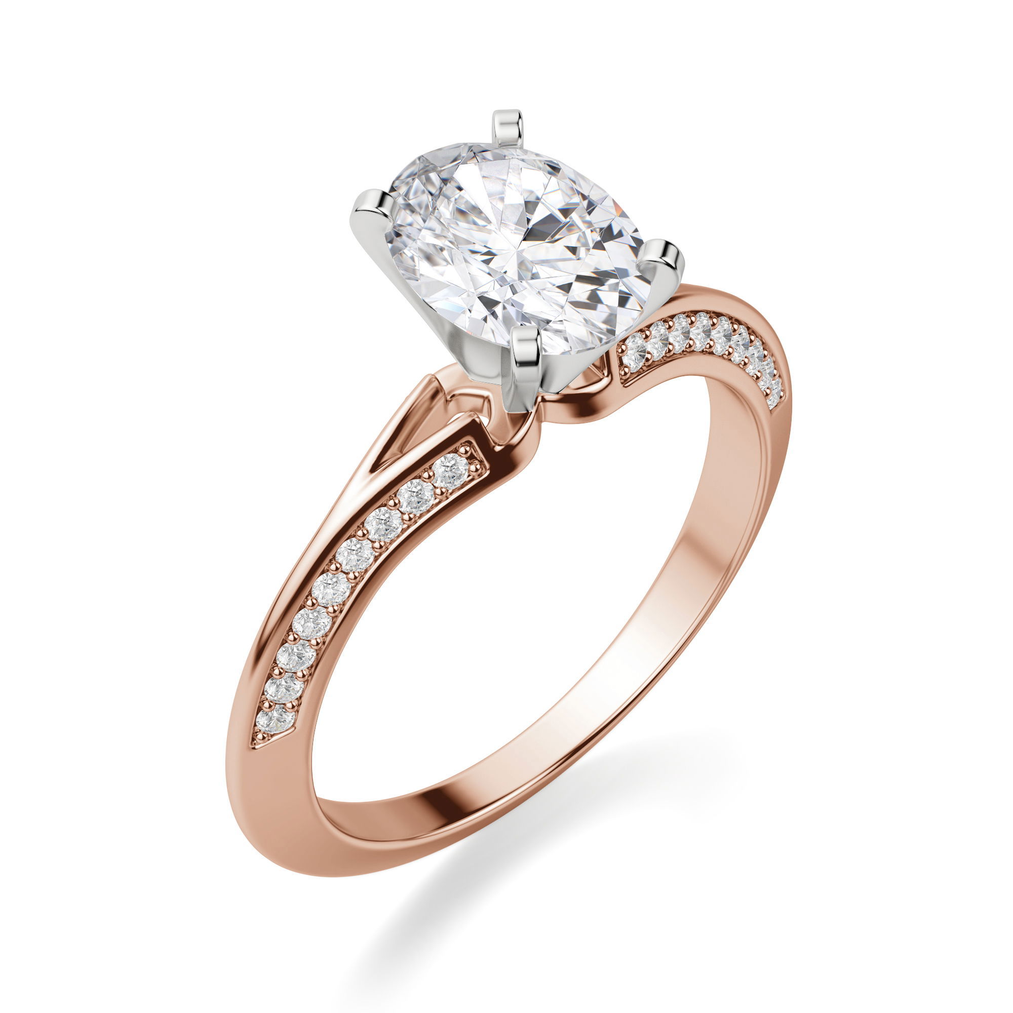 Irene Oval Cut Engagement Ring