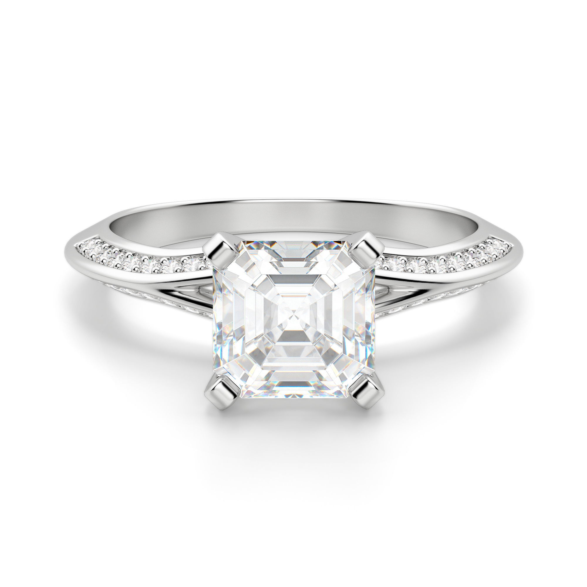 Irene Asscher Cut Engagement Ring